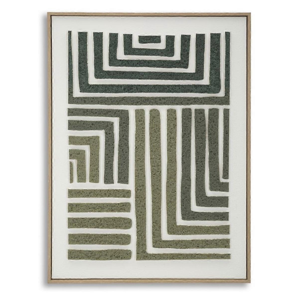 Impression sur toile encadrée MF785, Multicolore, Bois, 60x2.9x80 cm