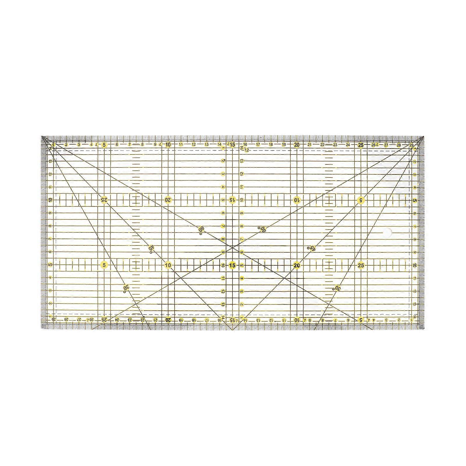 Patchwork Ruler DIY Quilting Sewing Patchwork Foot Ruler Sewing Accessories 30x15cm