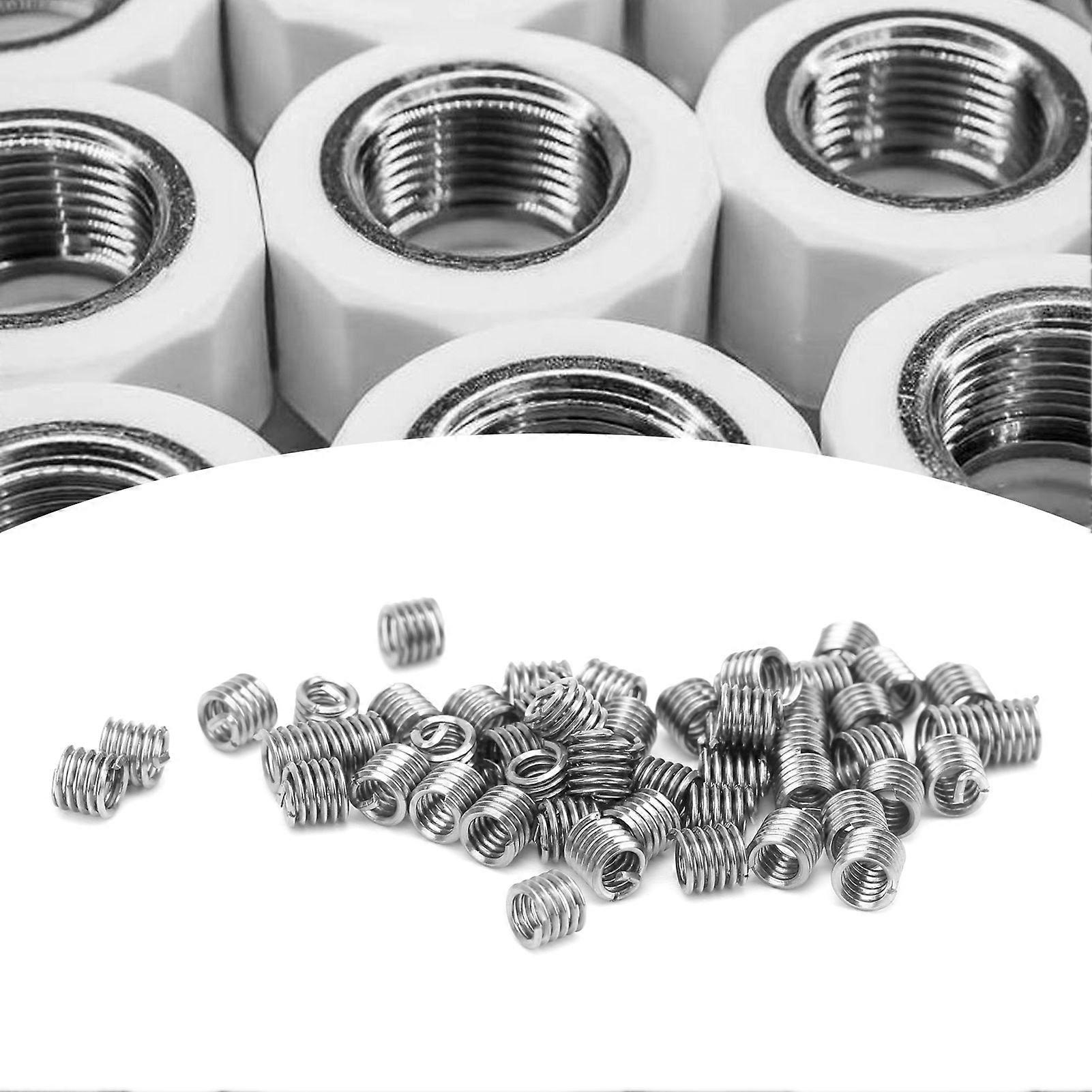50Pcs Stainless Steel Wire Thread Insert Set 2-56 US Unit Repair