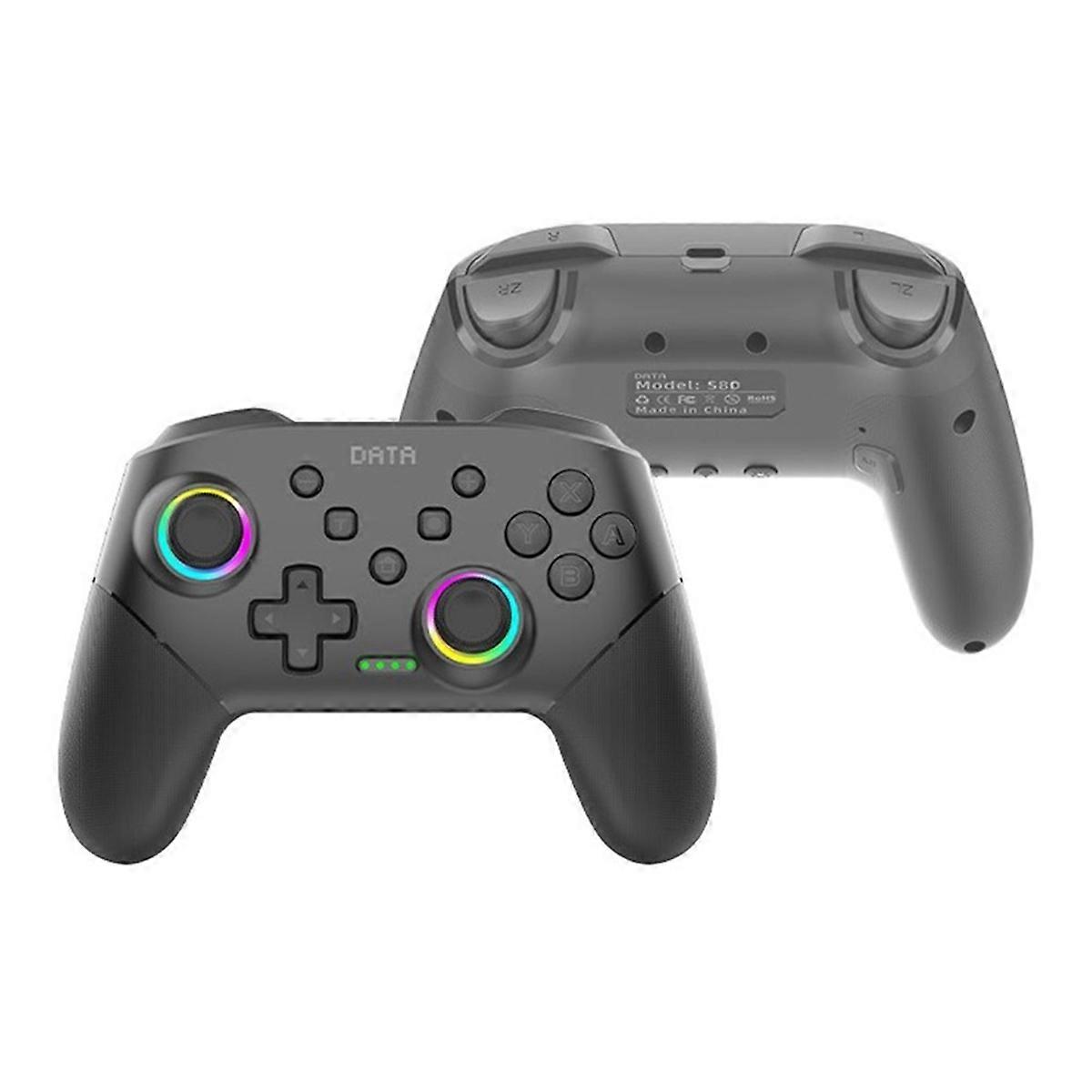 S80 Wireless Bluetooth Controller for Switch2/Switch/Lite/OLED RGB Lighting Controller 6-+Vibration+