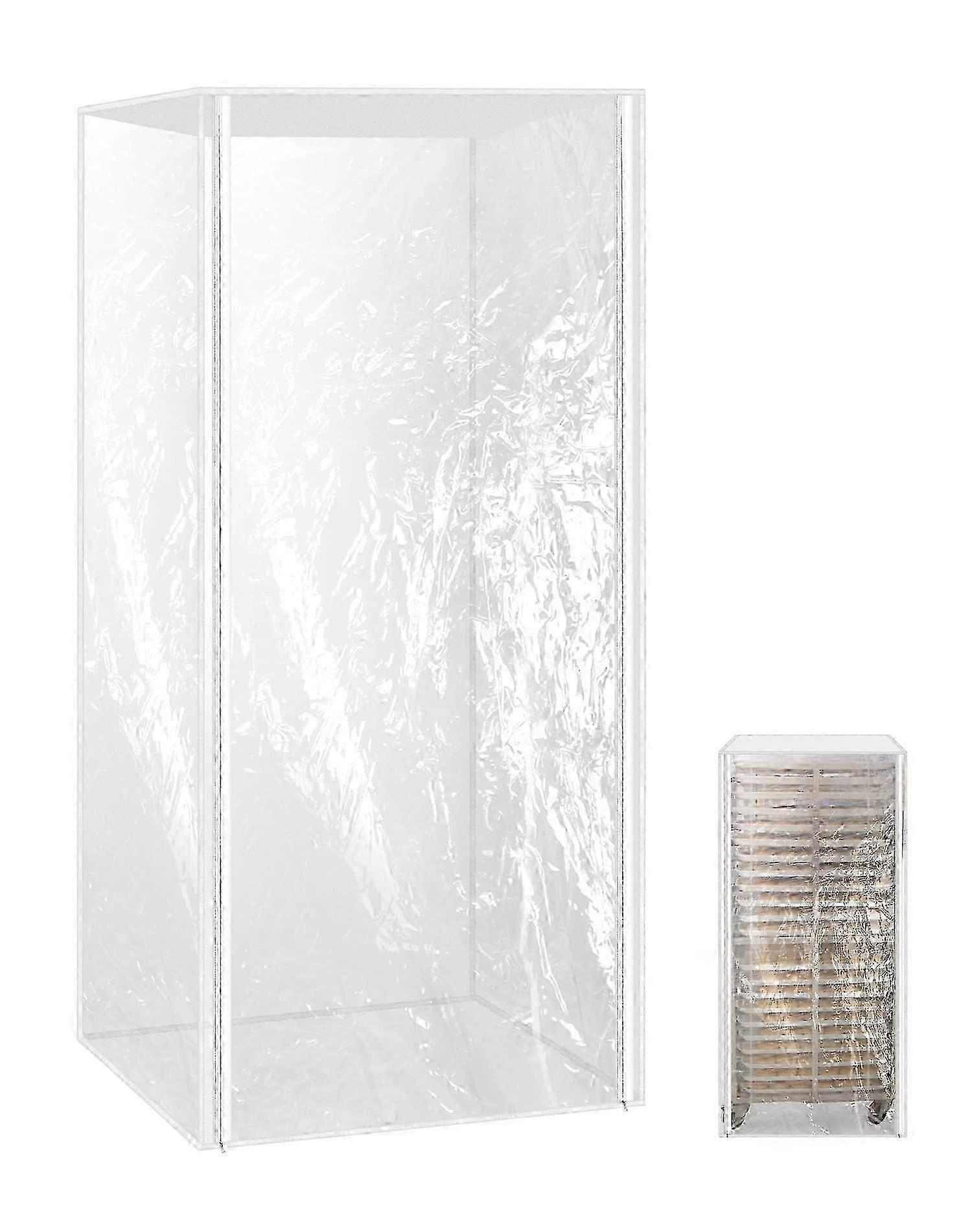 Housse pour support à pain avec fermeture éclair, housse en plastique transparent, support 28 pi L x 23 pi l x 61 pi H, 20 niveaux