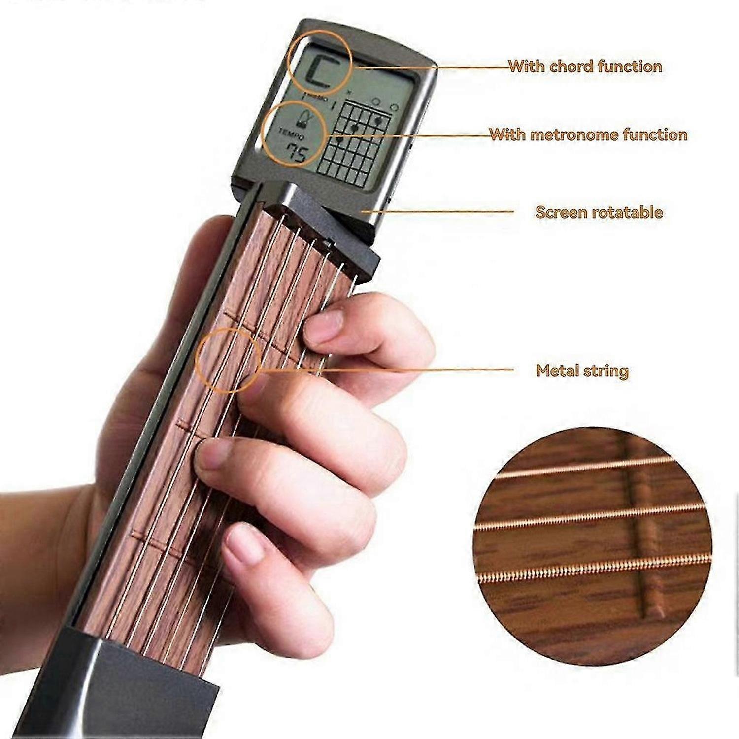 SCT-80 Pocket Guitar Chord Practice Tool,for Beginner Trainer