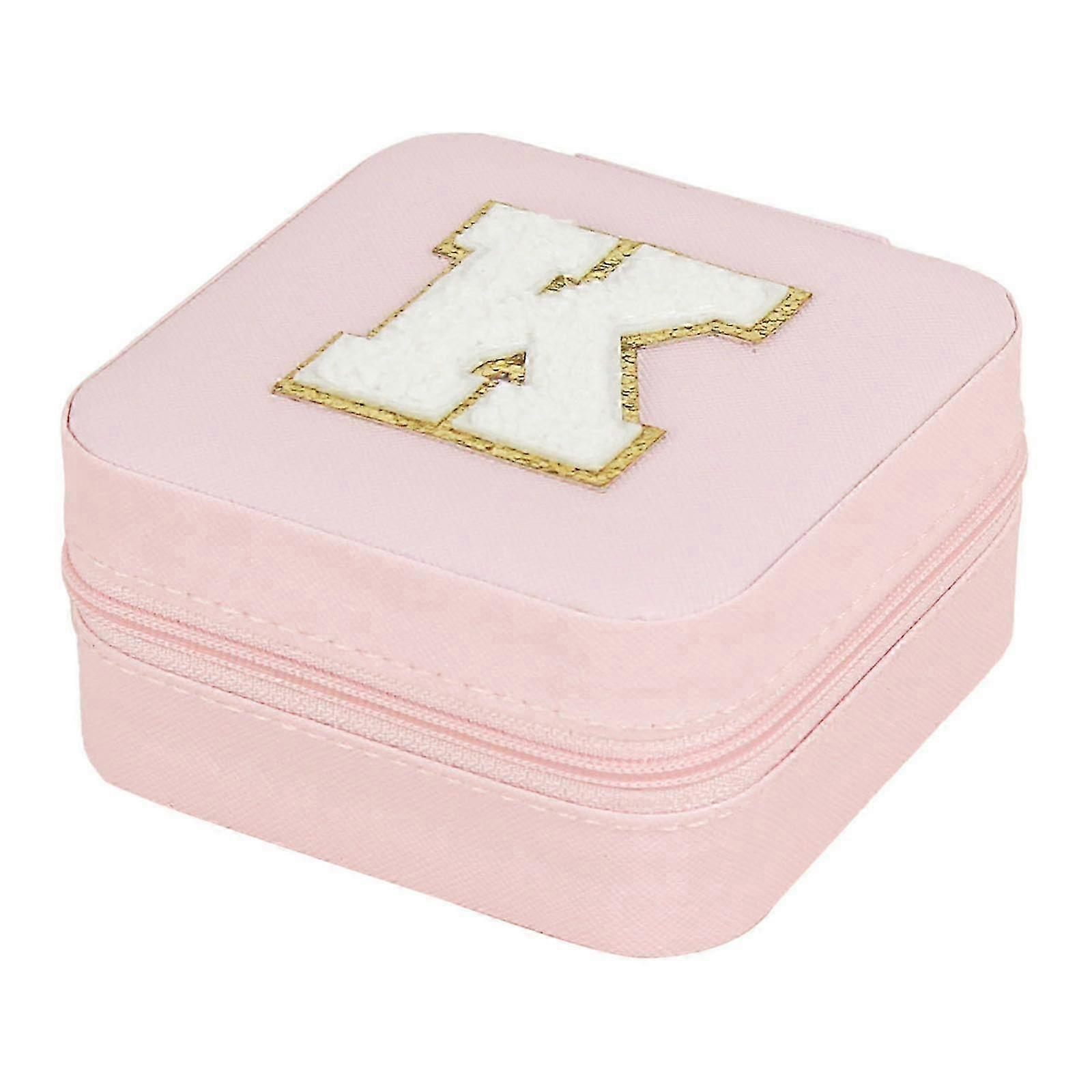 2025 26 Buchstaben Ohrring Schmuck Display Aufbewahrungsbox Fall Organizer Flanell Tablett Geschenk