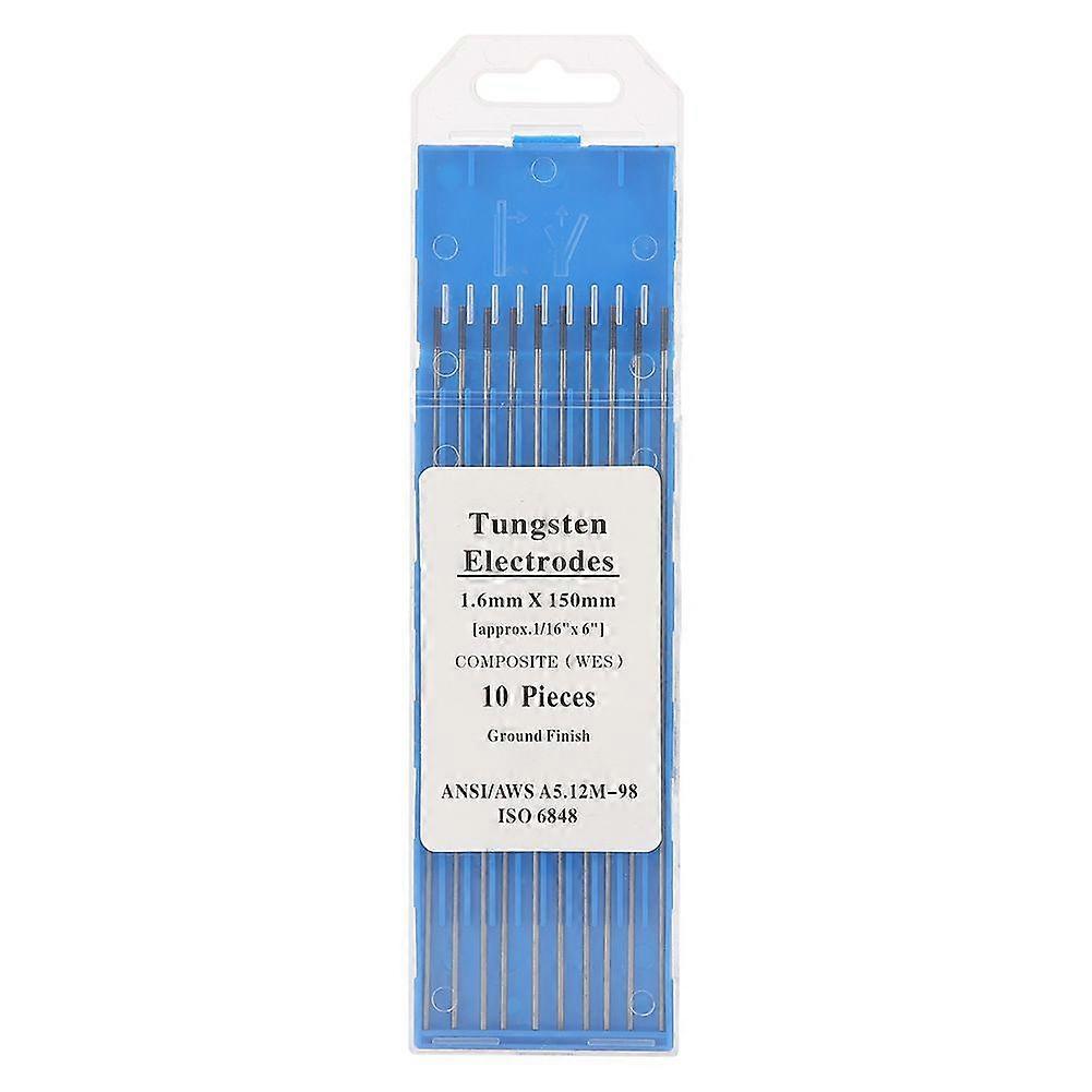10 pcs Purple Composite Tungsten Electrode Head Tungsten Needle TIG Tungsten Rod 1.6*150mm
