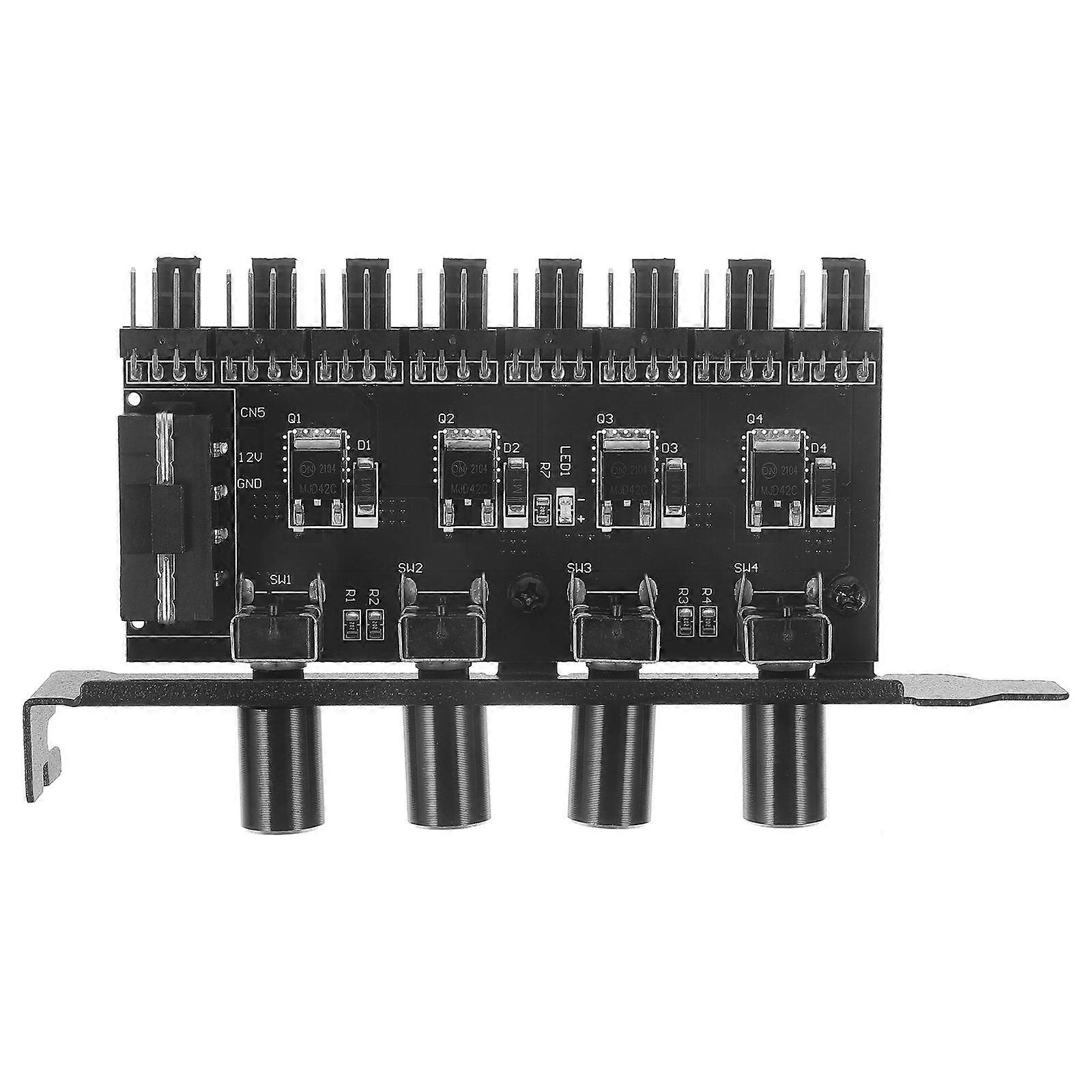 Fan Hub Pc Fan Accessory for Quiet Cooling 5Pcs Splitter