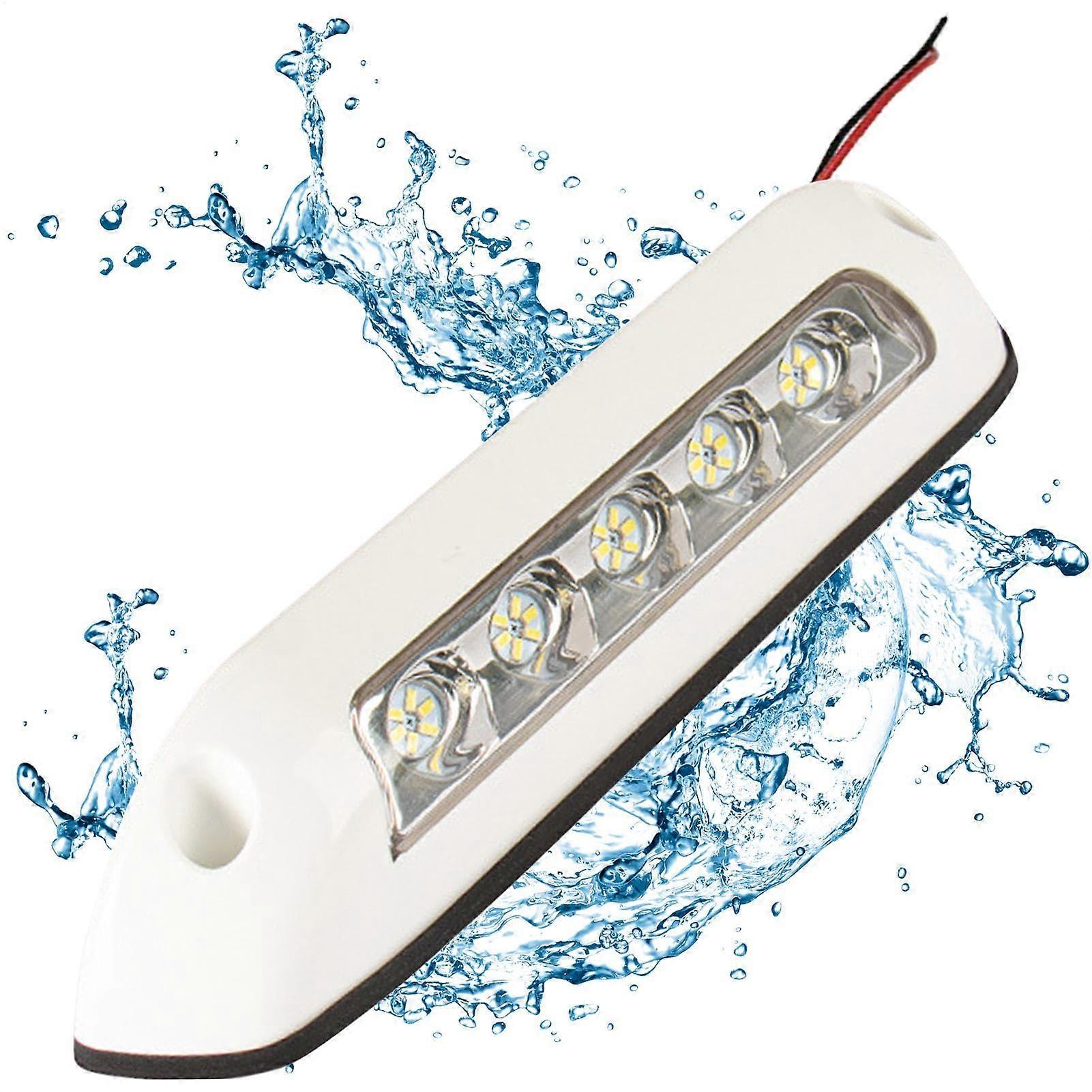 RV LED Porch Light Waterproof LED Panel Light Fixtures Energy Saving For RV Trailers And Motorhomes White/Dark Grey