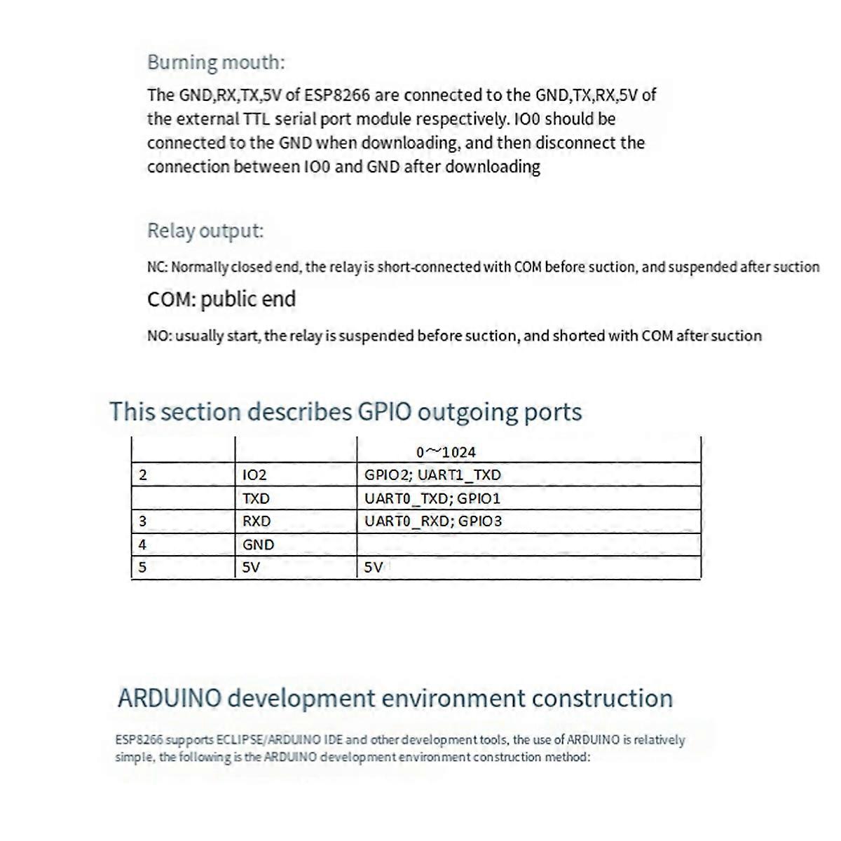 Relay Module ESP-07 8 Way 5V/7-28V Power Supply Development Board