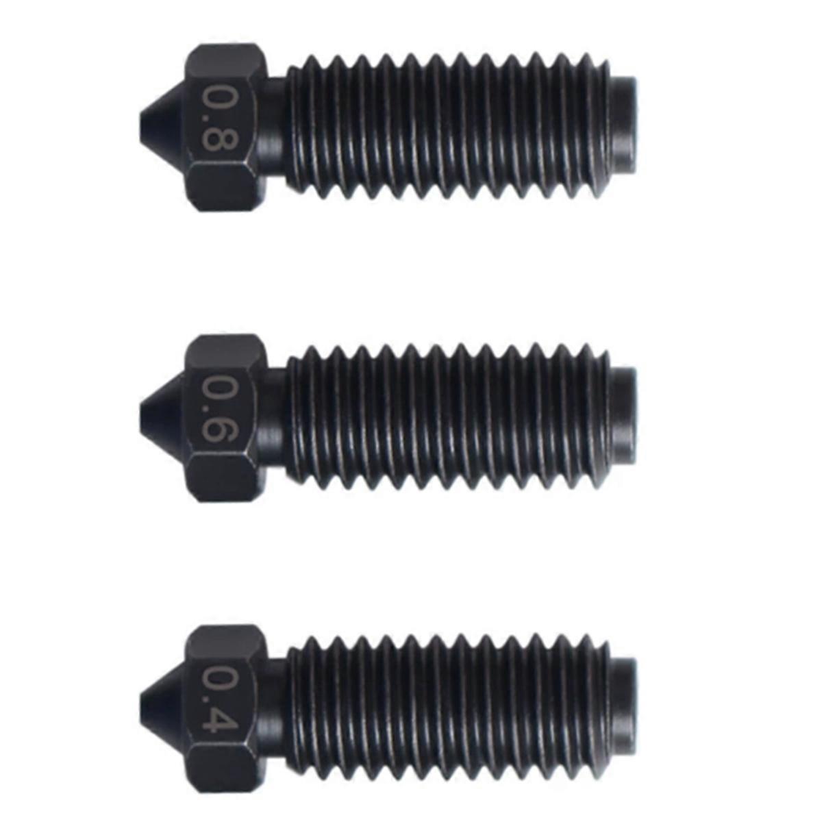 For 3 Nozzle Hardened Steel 3D Printer Nozzles
