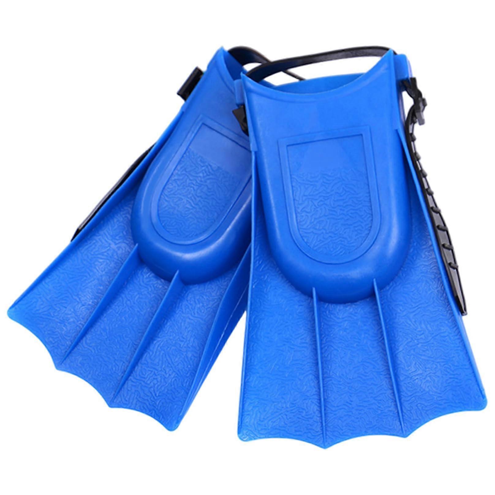 Kids Flippers 1 Pair 7.5x4.5 In EVA PVC Flippers With Adjustable Strap For Kids Diving And Swimming