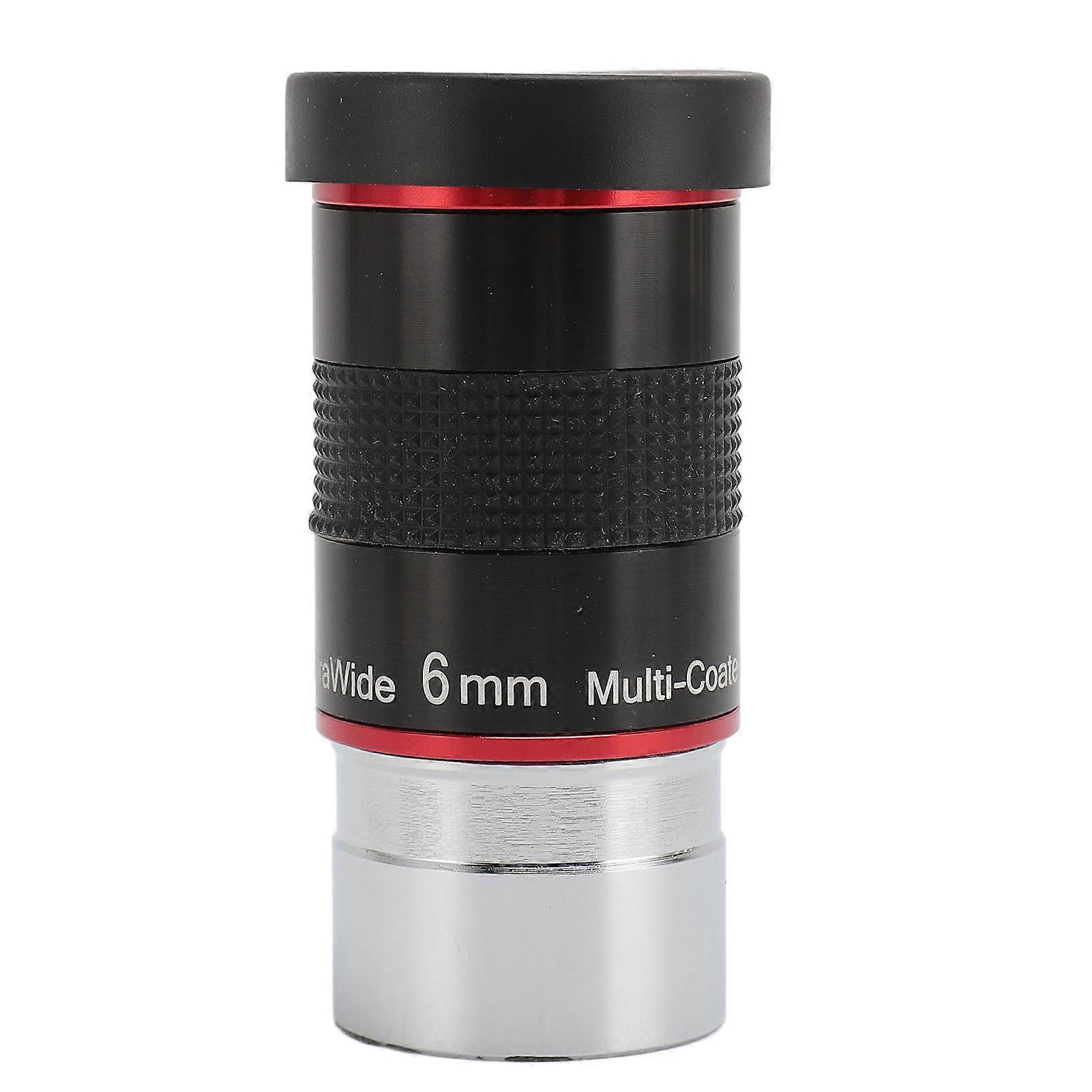 Oculaire de télescope astronomique grand angle 68 degrés 6 mm 1,25 pouce
