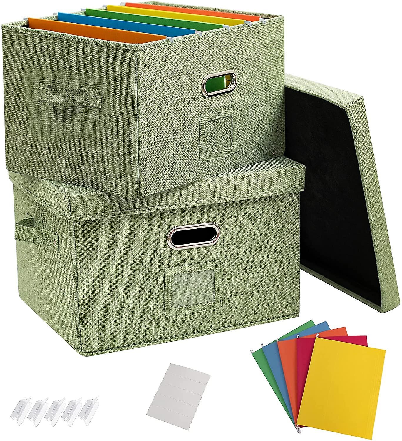 Classic Small Moving Boxes, 2 Pack, Tape-Free Assembly, Easy Carry Handles