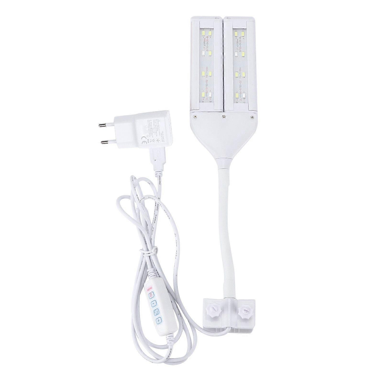 Fish Tank Clip Light with Control Switch USB Plug Four Rows of Wide Angle Aquarium LED Light 100240VEU Plug