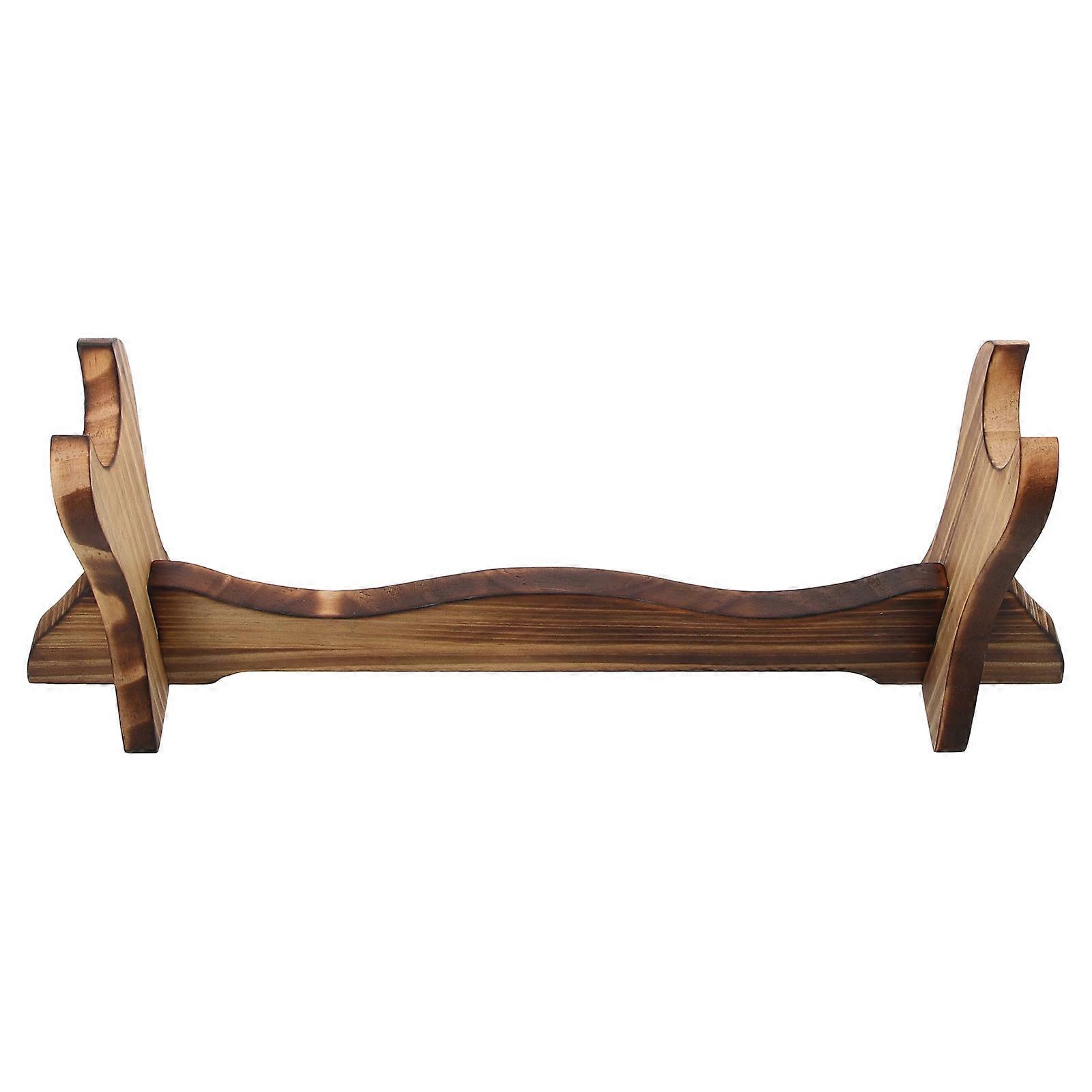 Durable Holder Wooden Sword Rack for 3Pcs Display Stand