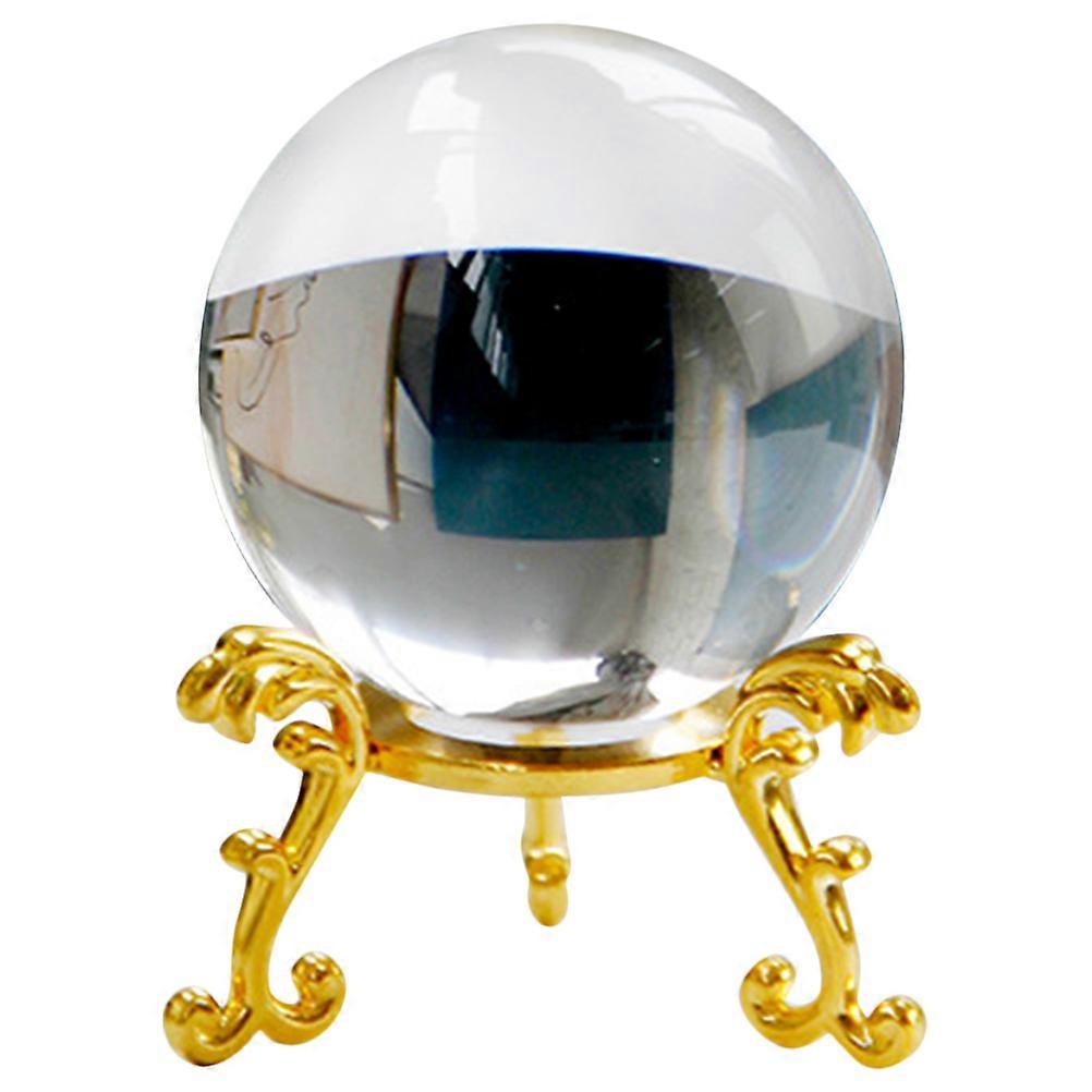 Crystal Ball with Stand 2Sets of Transparent Glass Balls for Decor