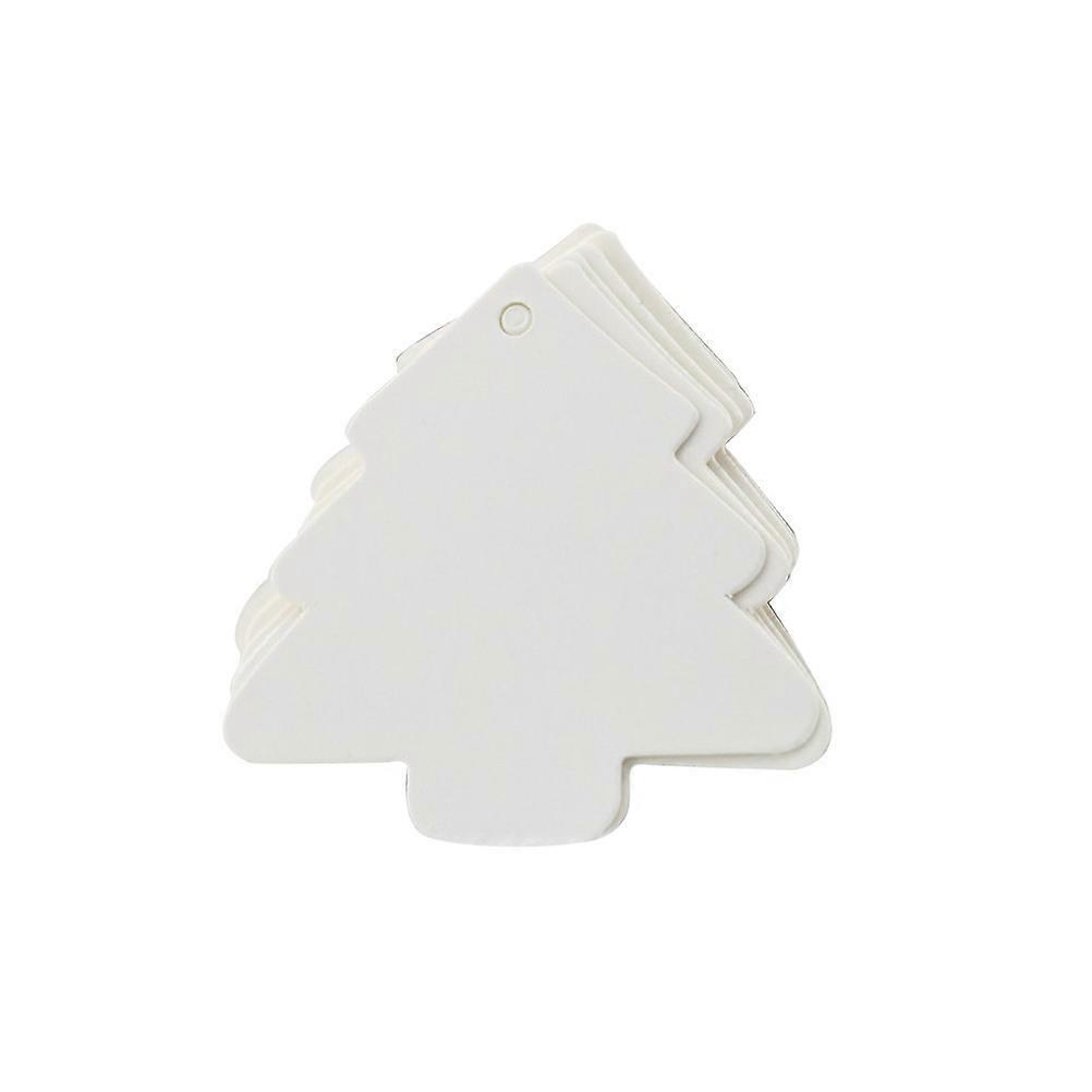 Gift Tags Christmas Tree Label for Marking Use 100Pcs White Kraft Paper