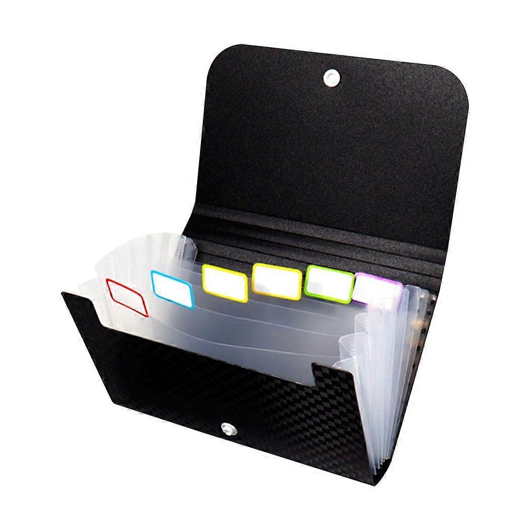 Multi-layer File Wallet Receipt Folder Financial Bills Folder for School Office