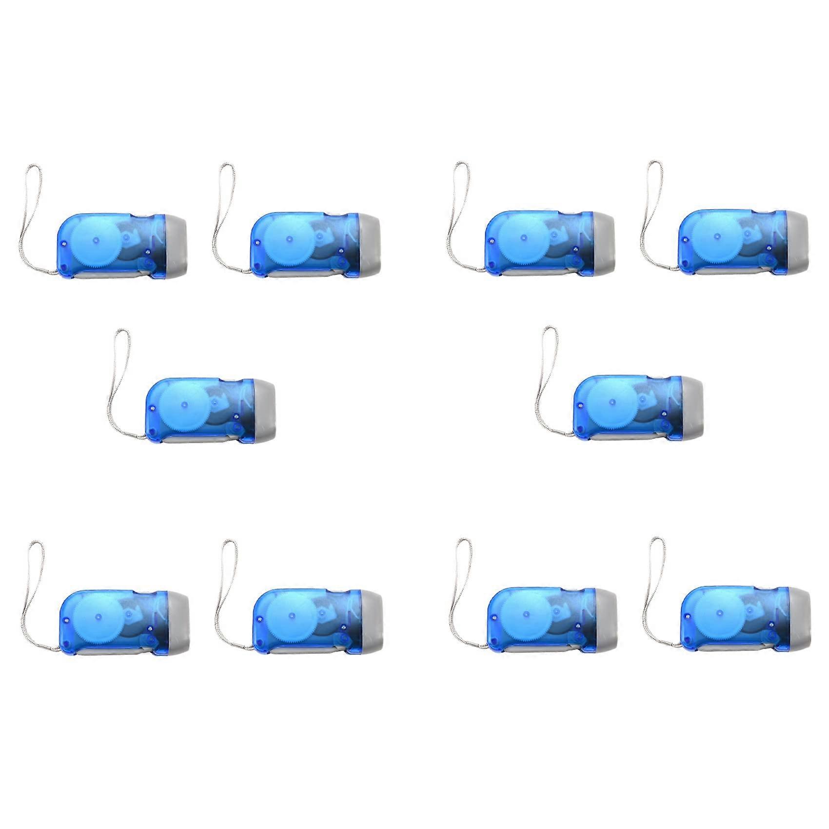 Hand-LED Flashlight Lantern Dynamo Mini 10X Crank-Power Emergency LED Torch For Home Use