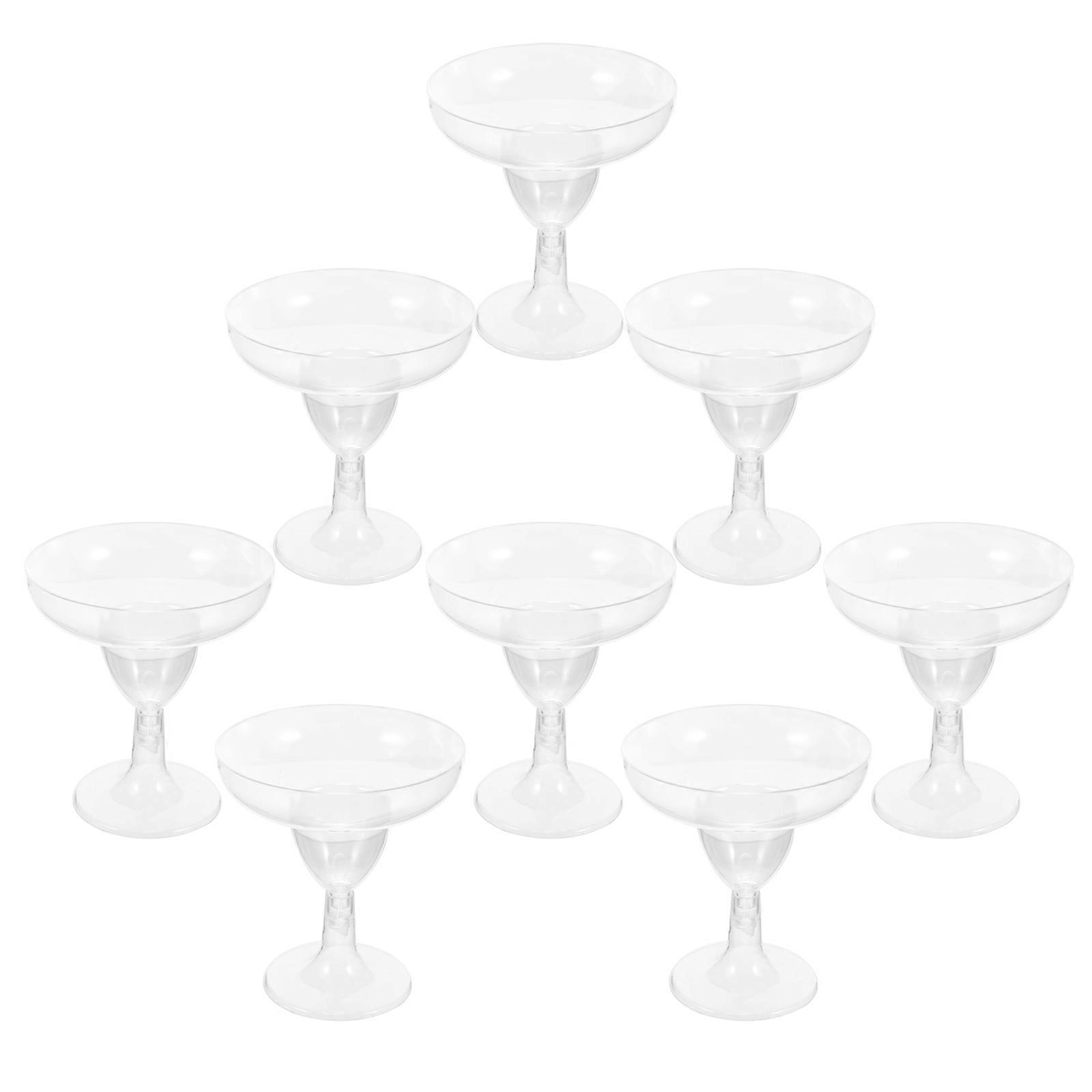 Beverage Cups Clear Party Small Goblets Elegant Design Suitable for Cocktails and Desserts 20Pcs
