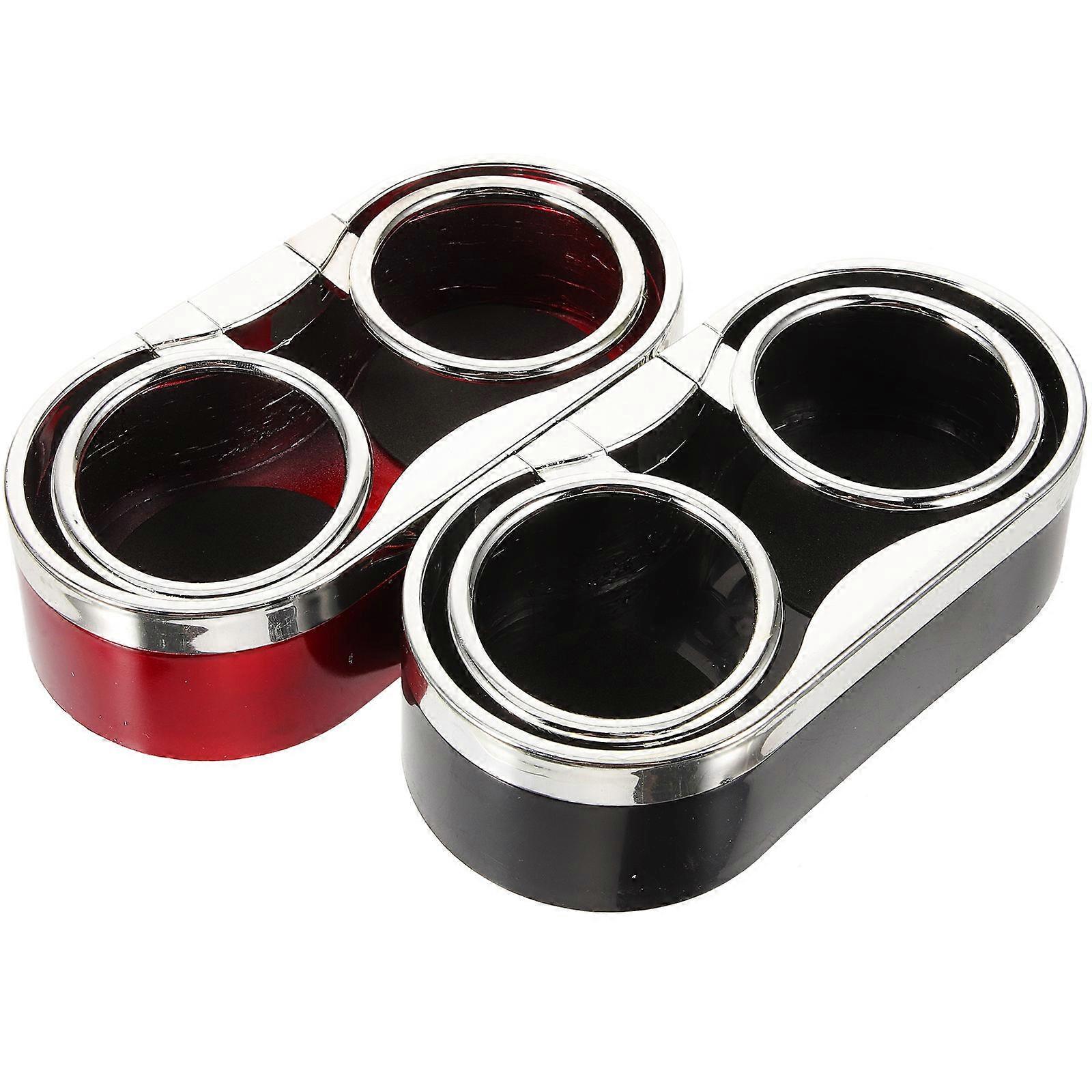 Car Drink Holder Multi-Function Double-Cup Holder for 4Pcs Assorted Color