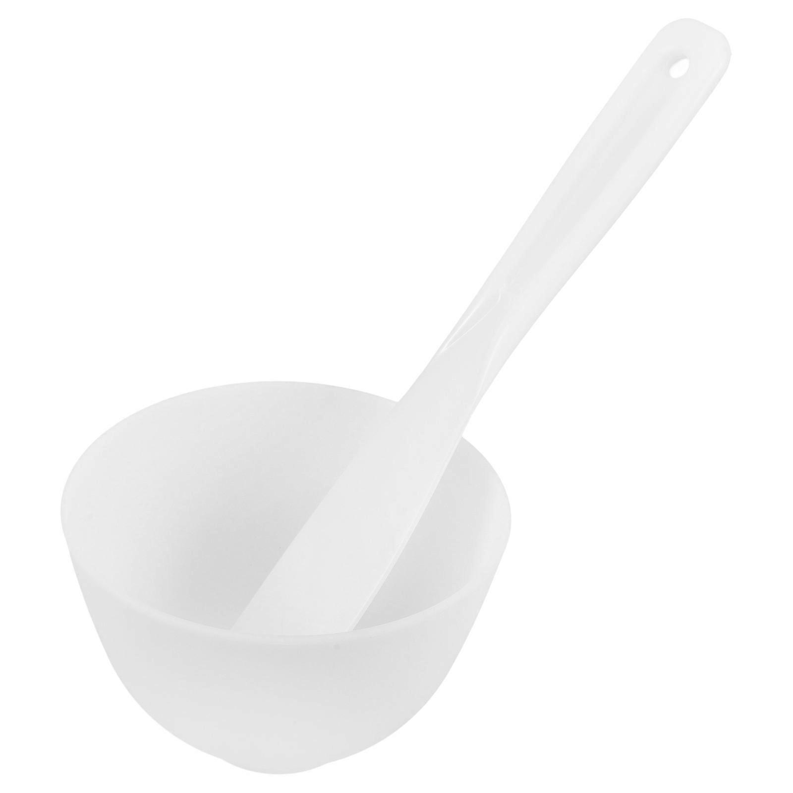 White Silicone Face Mask Mixing Bowl Kit for DIY Facial Mask Use 4Sets