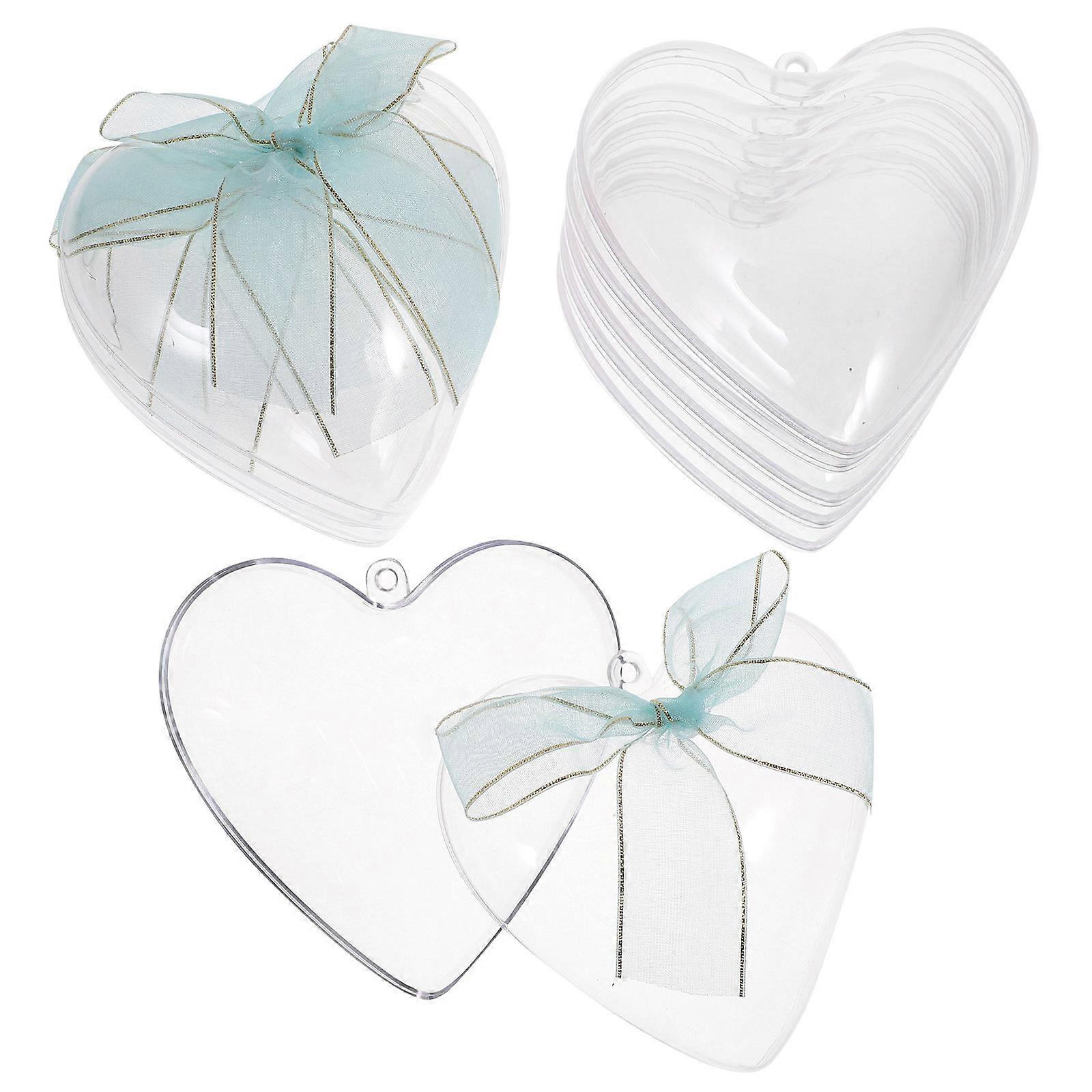 Shaped Candy Box for Storage Use 24Pcs Clear Ornaments
