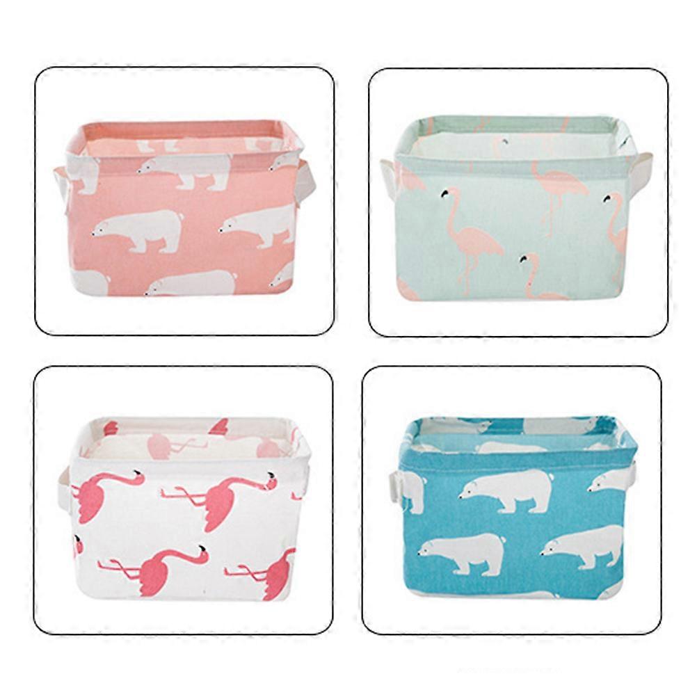 Foldable Storage Cubes Fabric Organizer Bins for Storage 2Pcs Multi Purpose