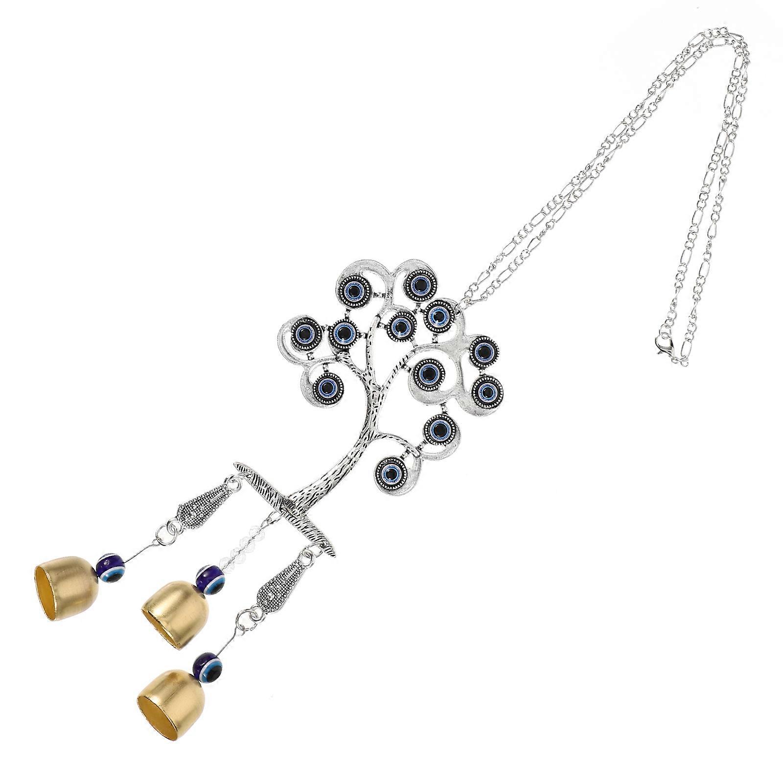 Evil Eye Car Ornament 1Pcs Tree Shape Multi Metal Protection