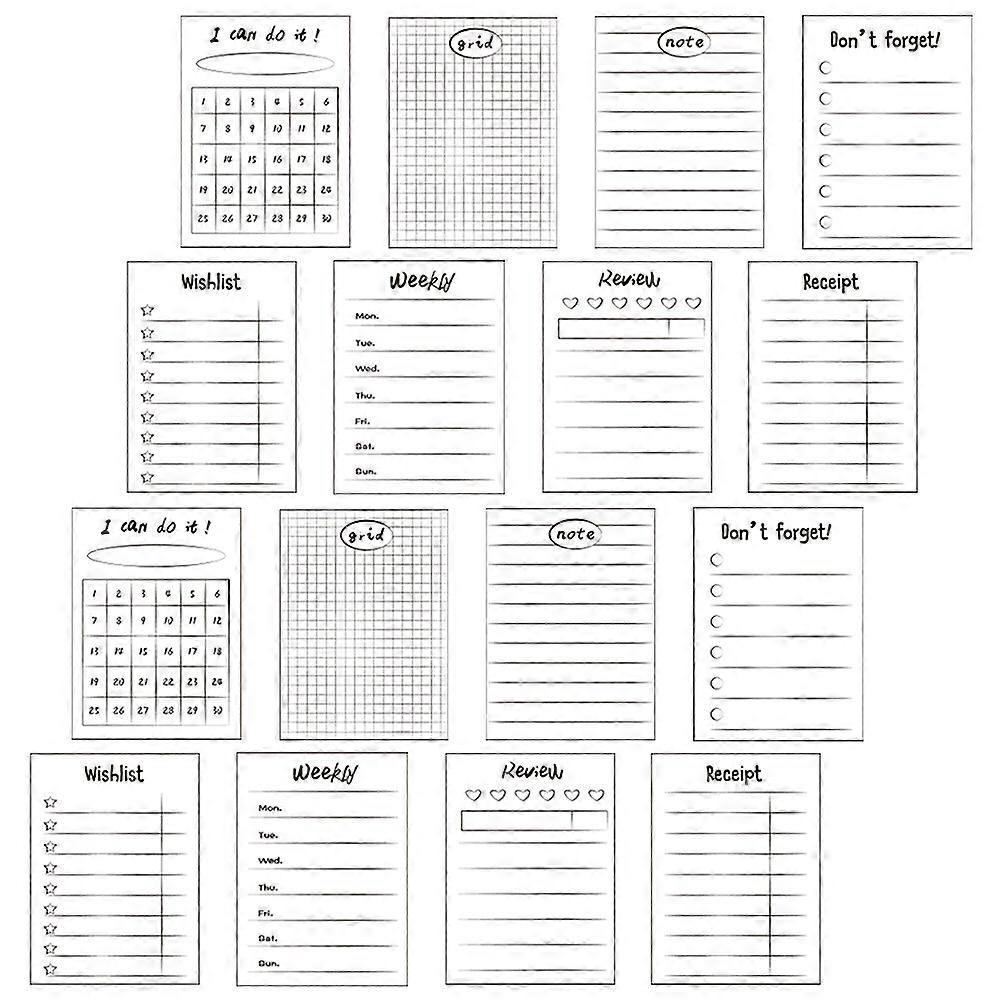 Nonstick Memo Pads Memo Pad for Message Writing Notes 64Pcs Set