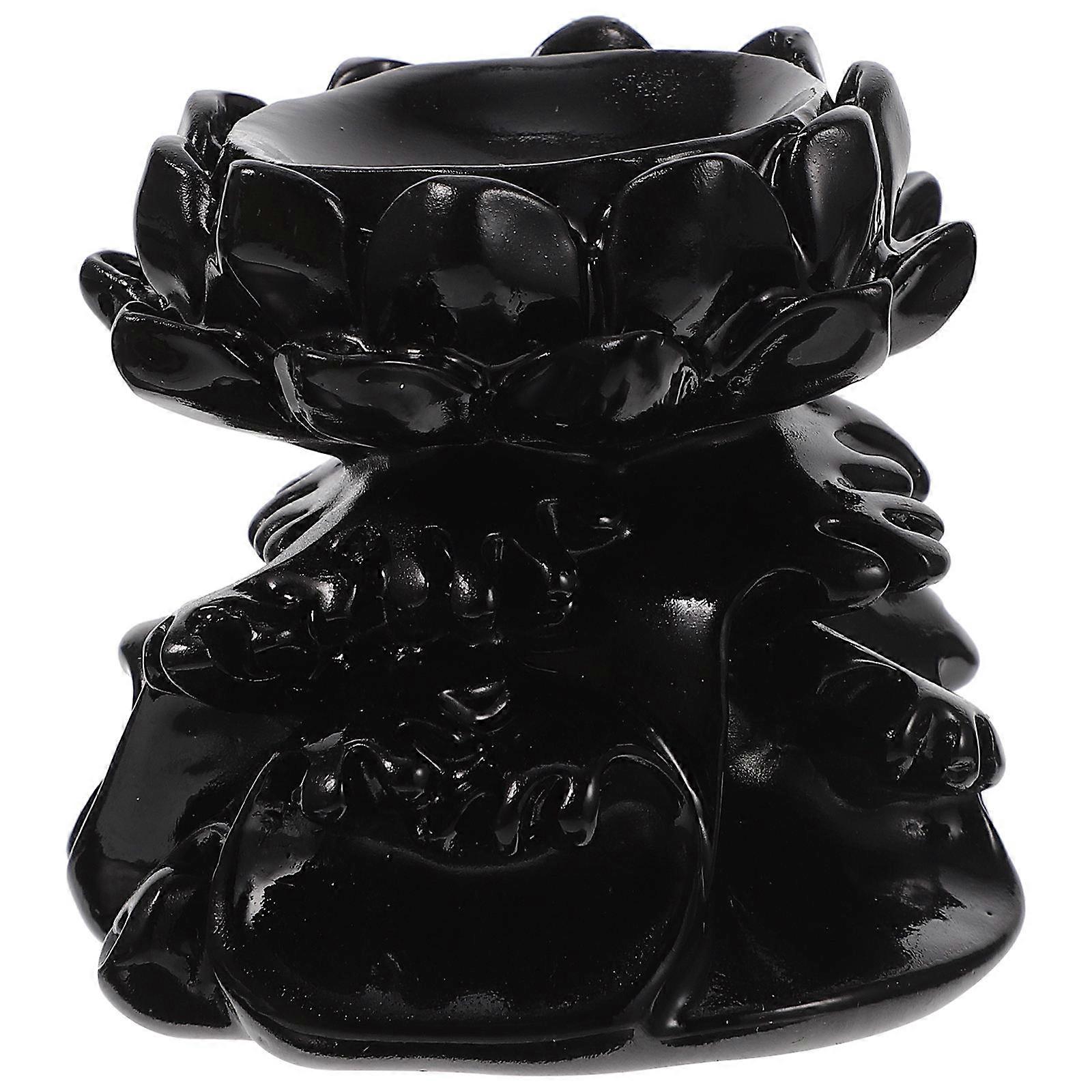 Resin Lotus Design Crystal Ball Display Stand for 4Pcs Sphere Holders