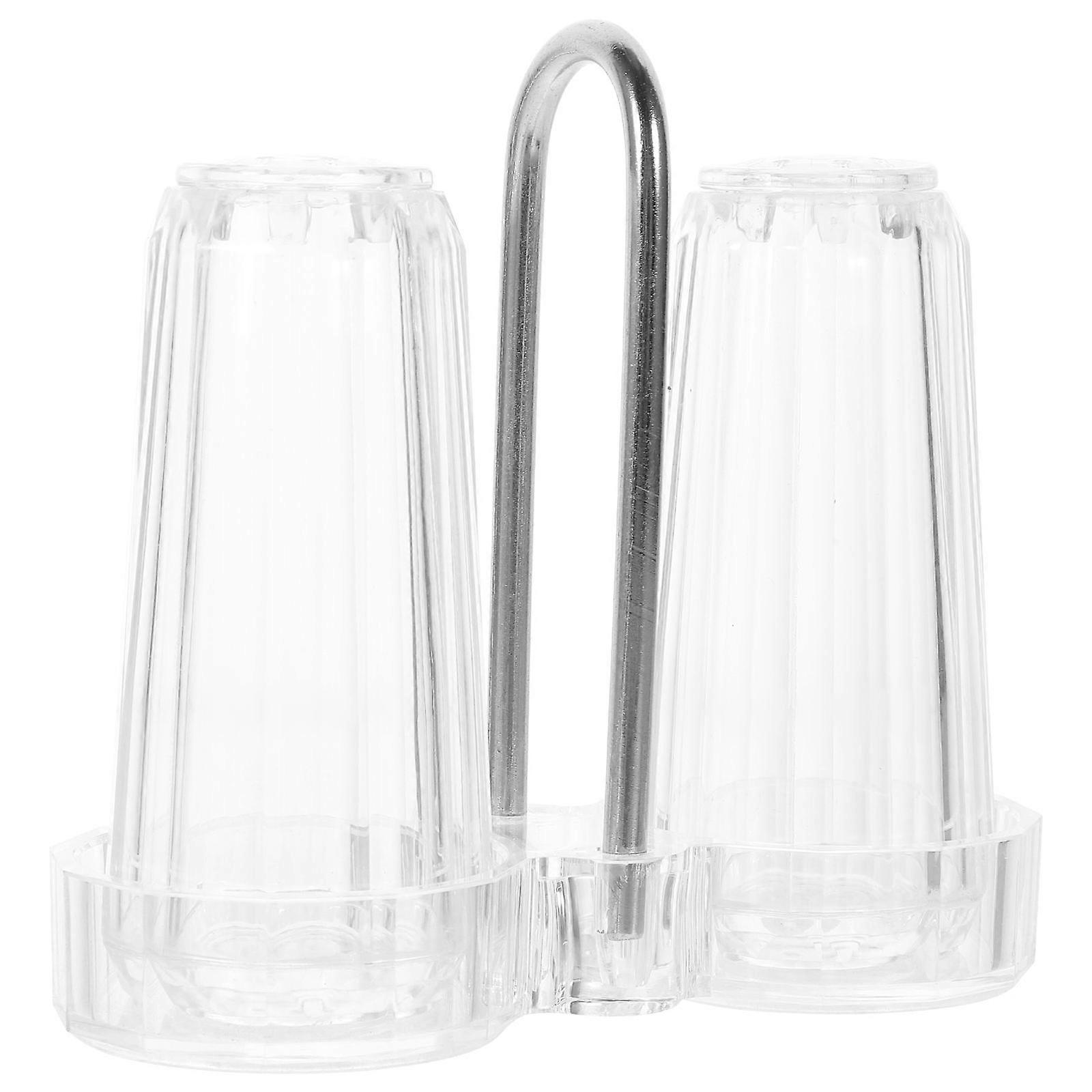 Multipurpose Acrylic Spice Jar Salt and Pepper Dispenser for Storage 3Sets