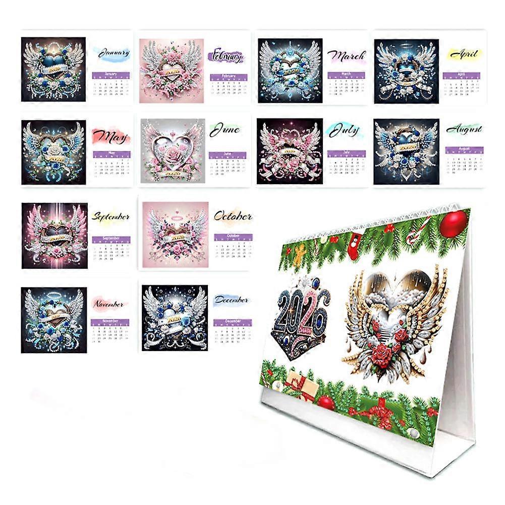2026 Diamond Art Painting Calendar Jan - Dec Yearly Calendar