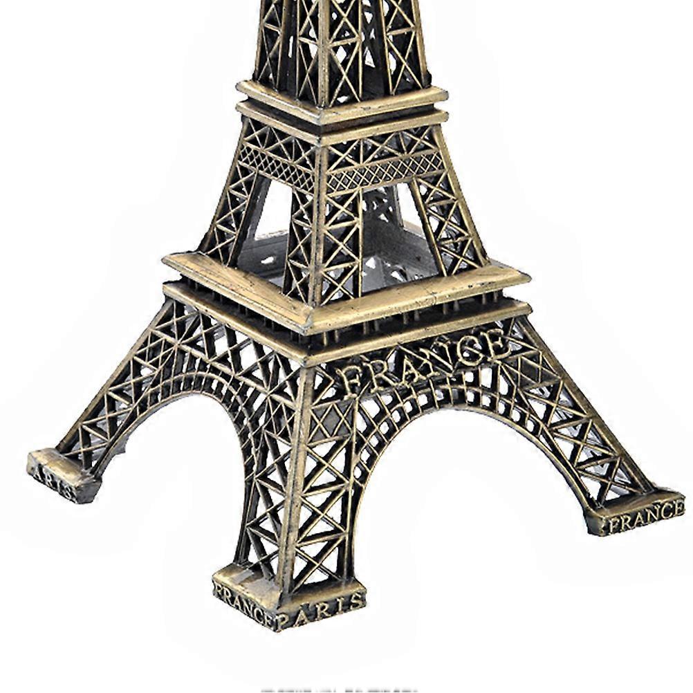 Iron Eiffel Tower Model for Decoration 2Pcs Metal Statue Art