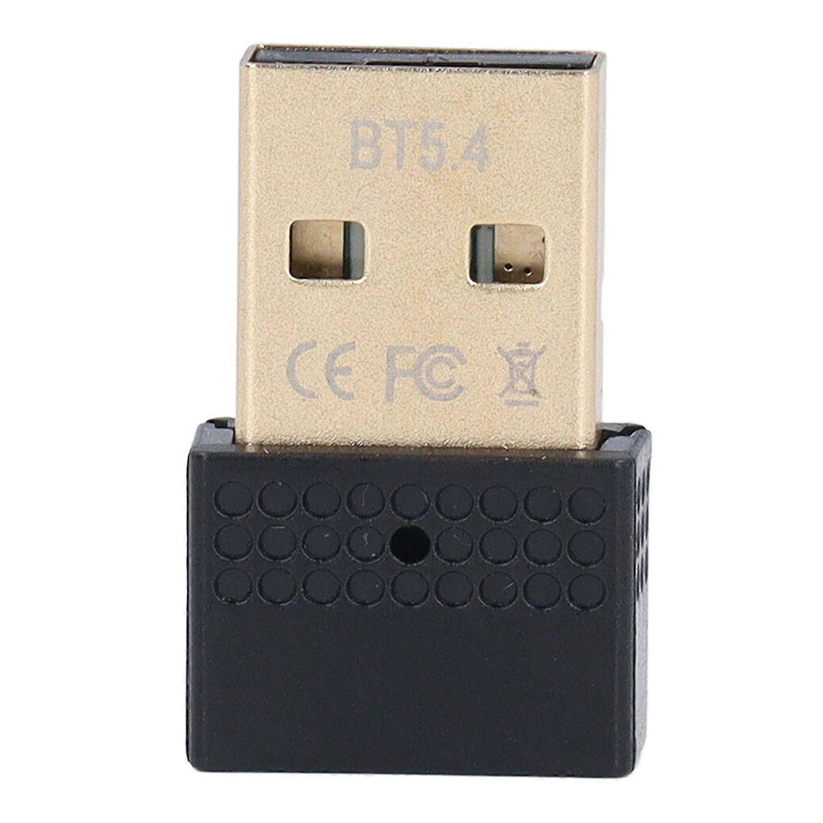 USB Bluetooth 5.4 Adapter 3.0Mbps Wireless Transfer 2.4GHz PC Bluetooth Dongle Receiver for Computer Desktop Laptop