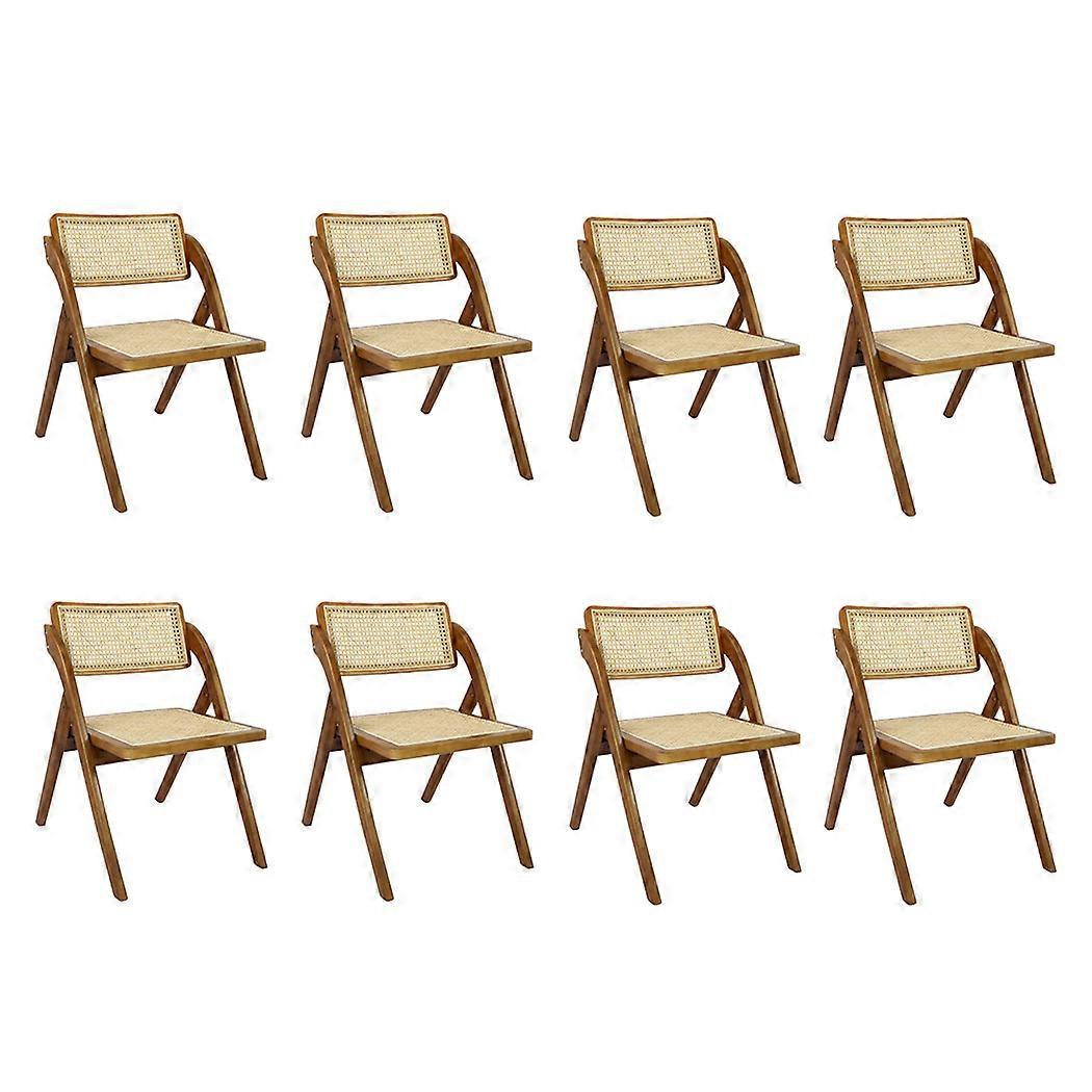 Levede 8X Foldable Rattan Dining Chairs