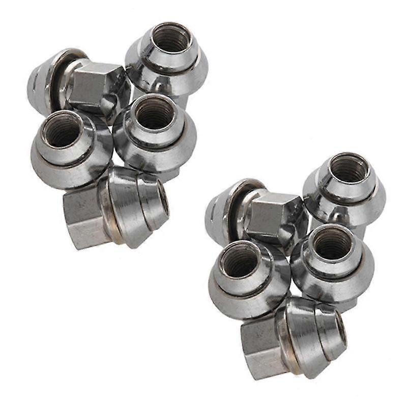 10pcs M12 X 1.5 19mm Hex For Wheel Open Nuts Fiesta Focus Ka Mondeo C-max