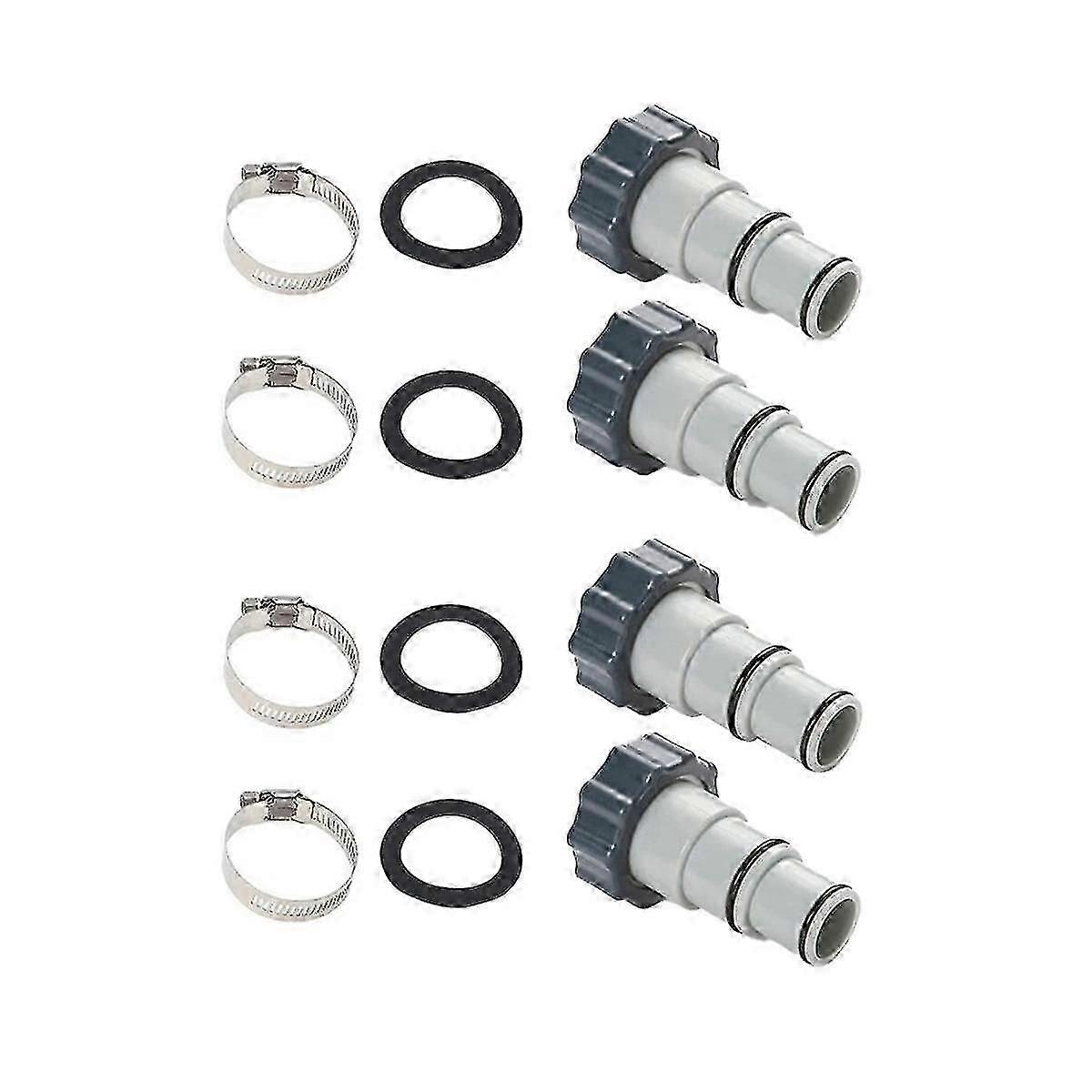 4pcs Hose Adapter A With Collar For Threaded Connection Pumps For Plunger Valve Drain Adapter