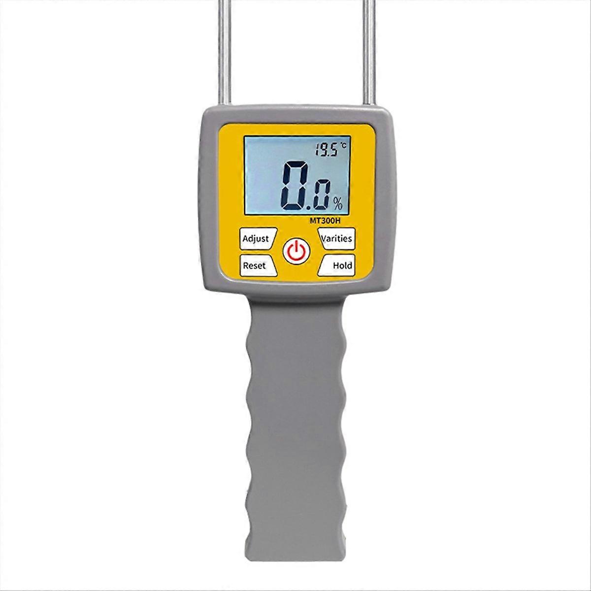 MT300H Hay Moisture Meter LCD Digital Display for Straw Pasture Wheat Digital Moisture Analyzer Humi