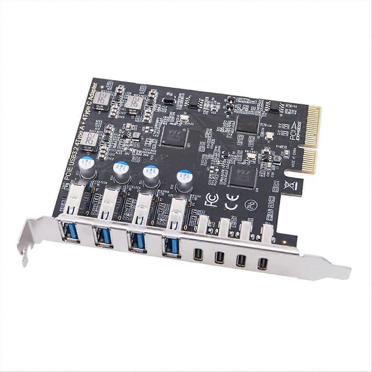PCIE USB3.2 GEN2 10Gbps Expansion Card USB HUB for Desktop PC