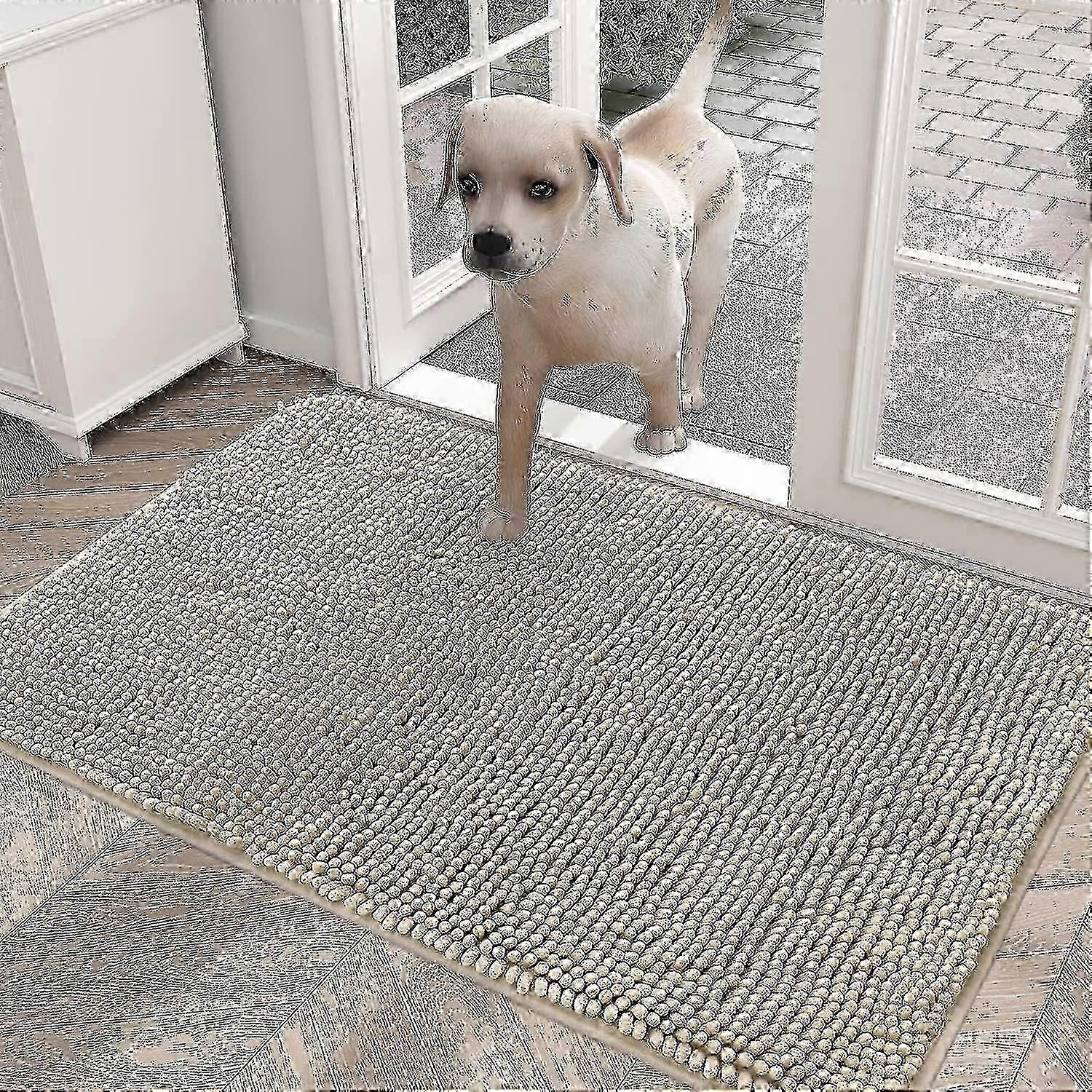 non-slip washable mat for dogs quick dry microfiber