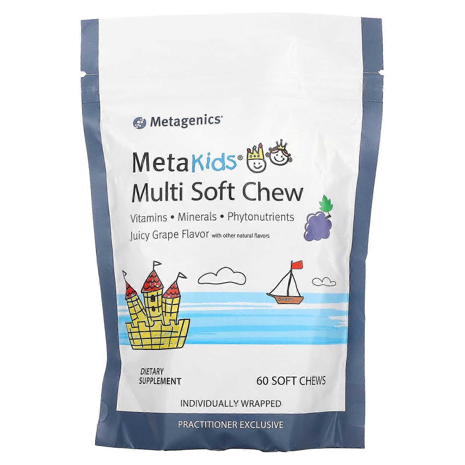 MetaKids, Multi Soft Chew, Juicy Grape, 60 Soft Chews