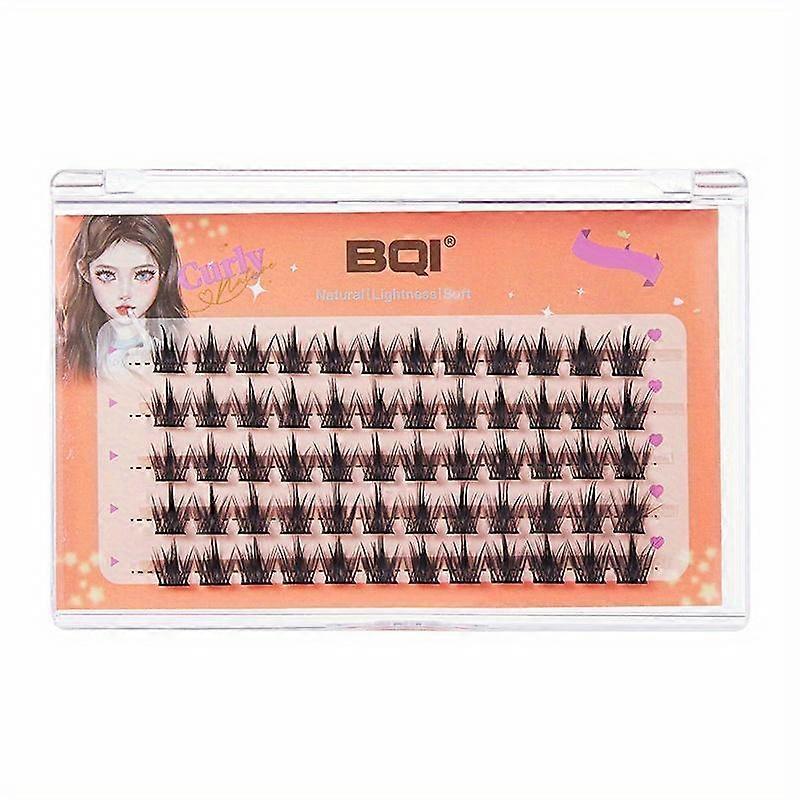 Natural Look Eyelash Extension Kit, Segmented Fluffy Wispy Cluster Lashes, Self Grafting Eye Makeup Faux Strip Lashes for Lashes Extensions