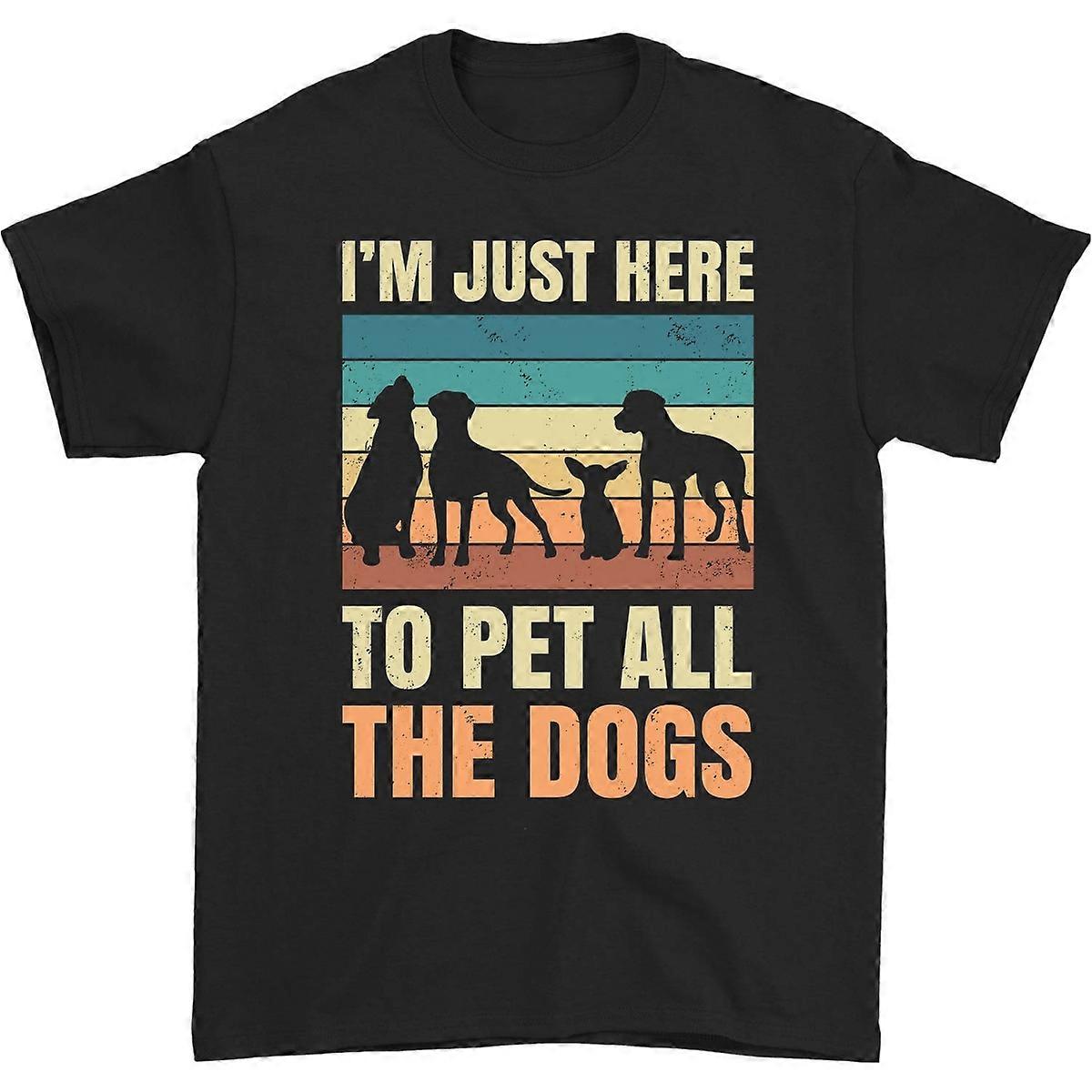 Jsem tu jen proto, abych pohladil všechny psy Vtipné tričko Dárek pro milovnice štěňat