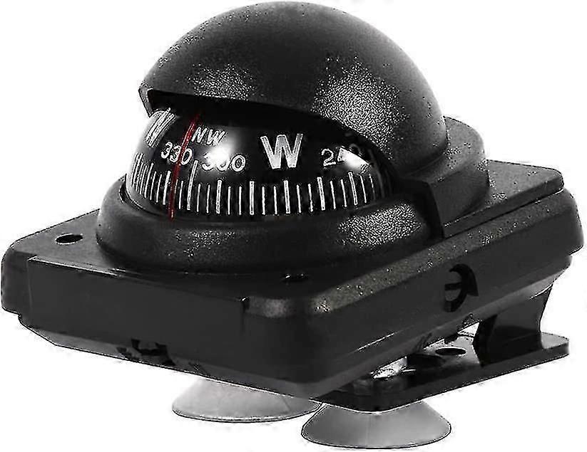 Exquisite Portable Car Compass, Multi-function Outdoor Dash Compass Car Dashboard Compass Marine Navigation Compass Electronic Voyager Compass Flush M