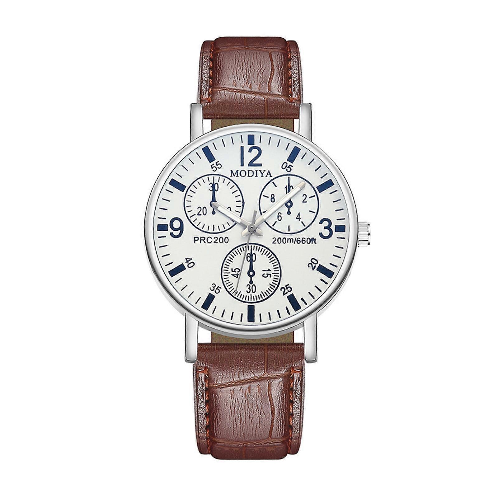 Digital Analog Watch for Men Women, Leather Vibration Alarm, Field Diving Watch, Bulk Available