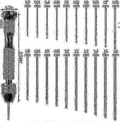 New & Improved 21-Piece Mini Drill Set with Pin Vise and Bits - Perfect for PCB and Electronic Repairs