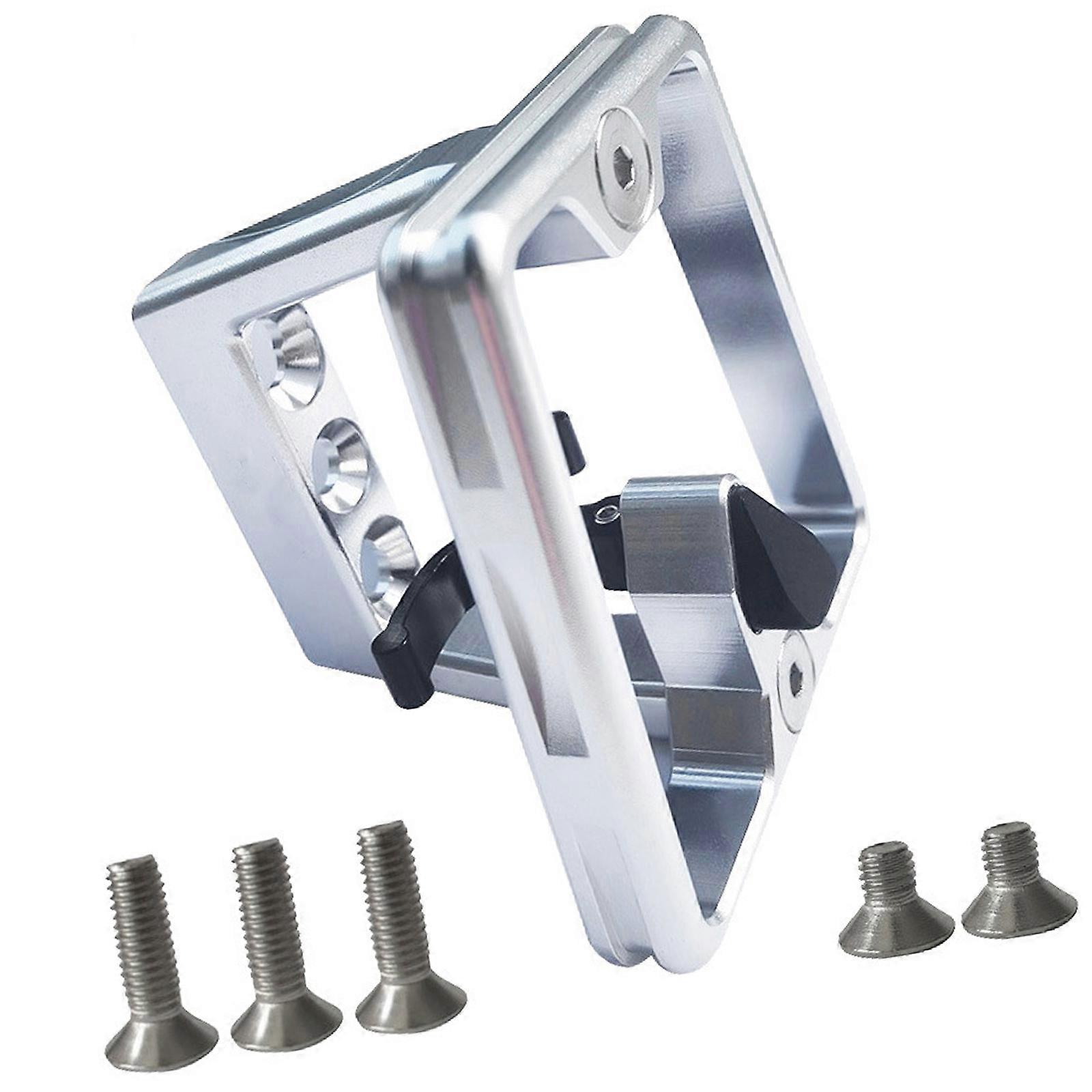 Bicycles Frame Adapter Folding Bike Bag Mount Adapter Base Front Shelf Mount Carriers for Commuting and Travel  silver