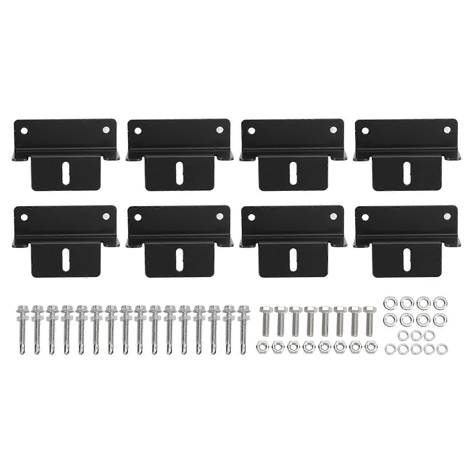 Roof solar panel mount bracket with nuts washers for easy installation