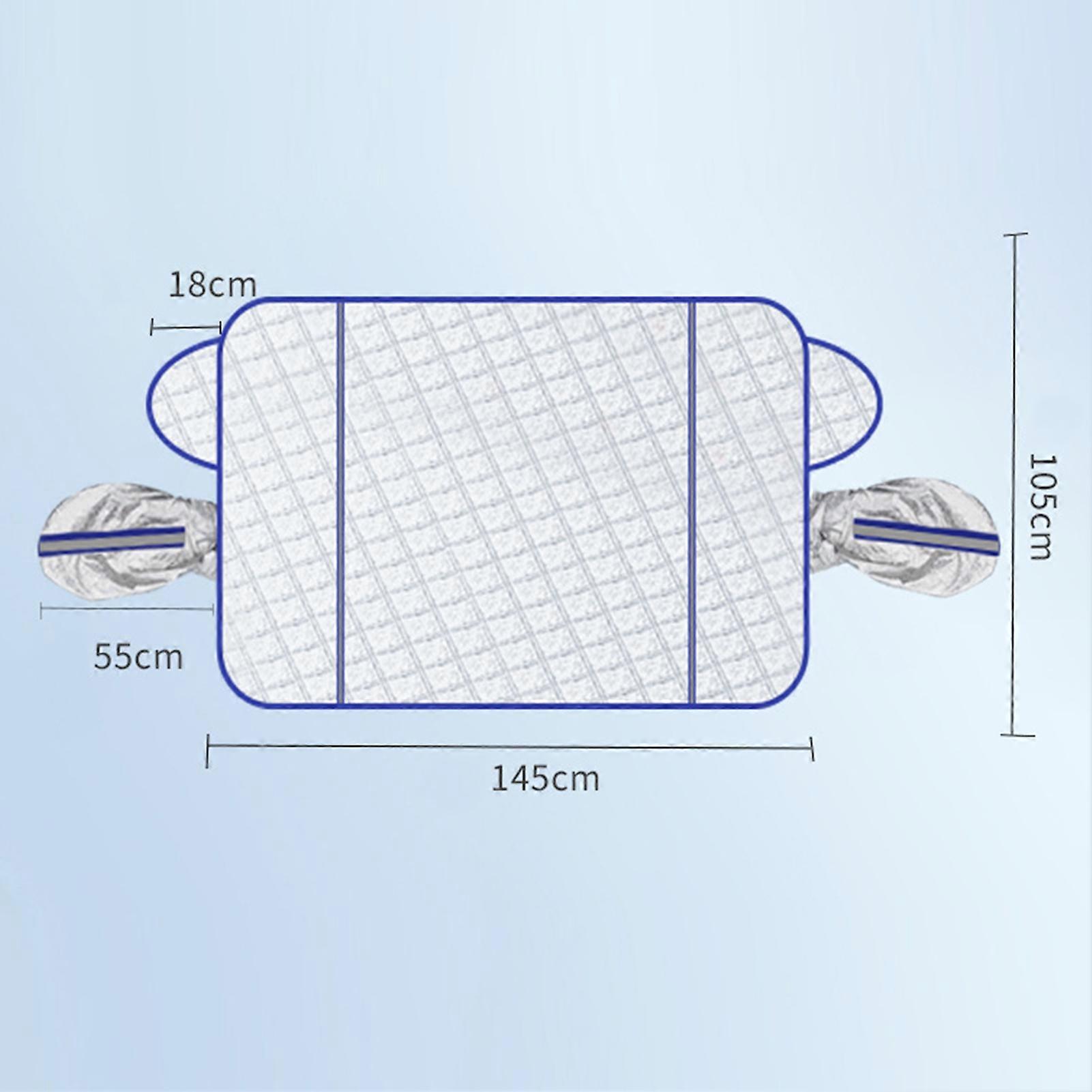 Reflective windshield cover for sun and dust protection