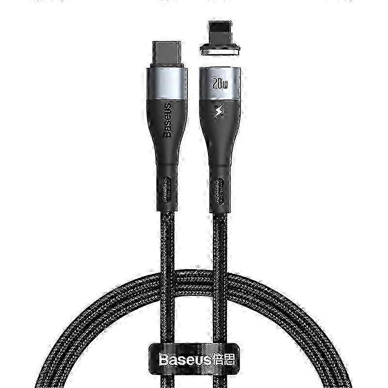 Baseus 20W Zinc Magnetic USB-C to Lightning Cable - Fast Charging & Data Sync Cord with PD Compatibility and Nylon Braiding