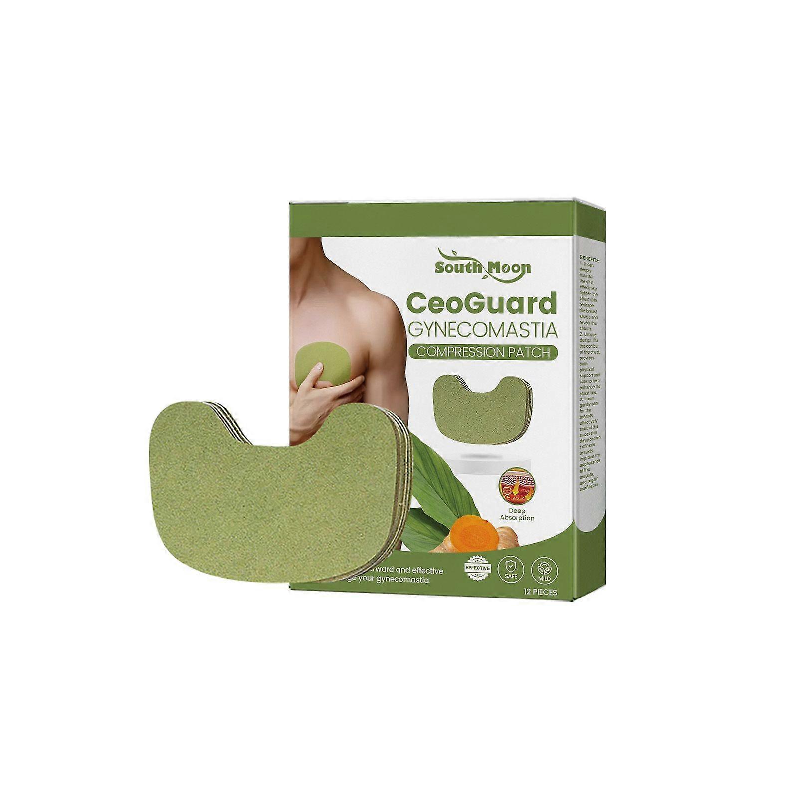 Male Breast Nursing Adhesive Bandage Contains Ginger Root Extract